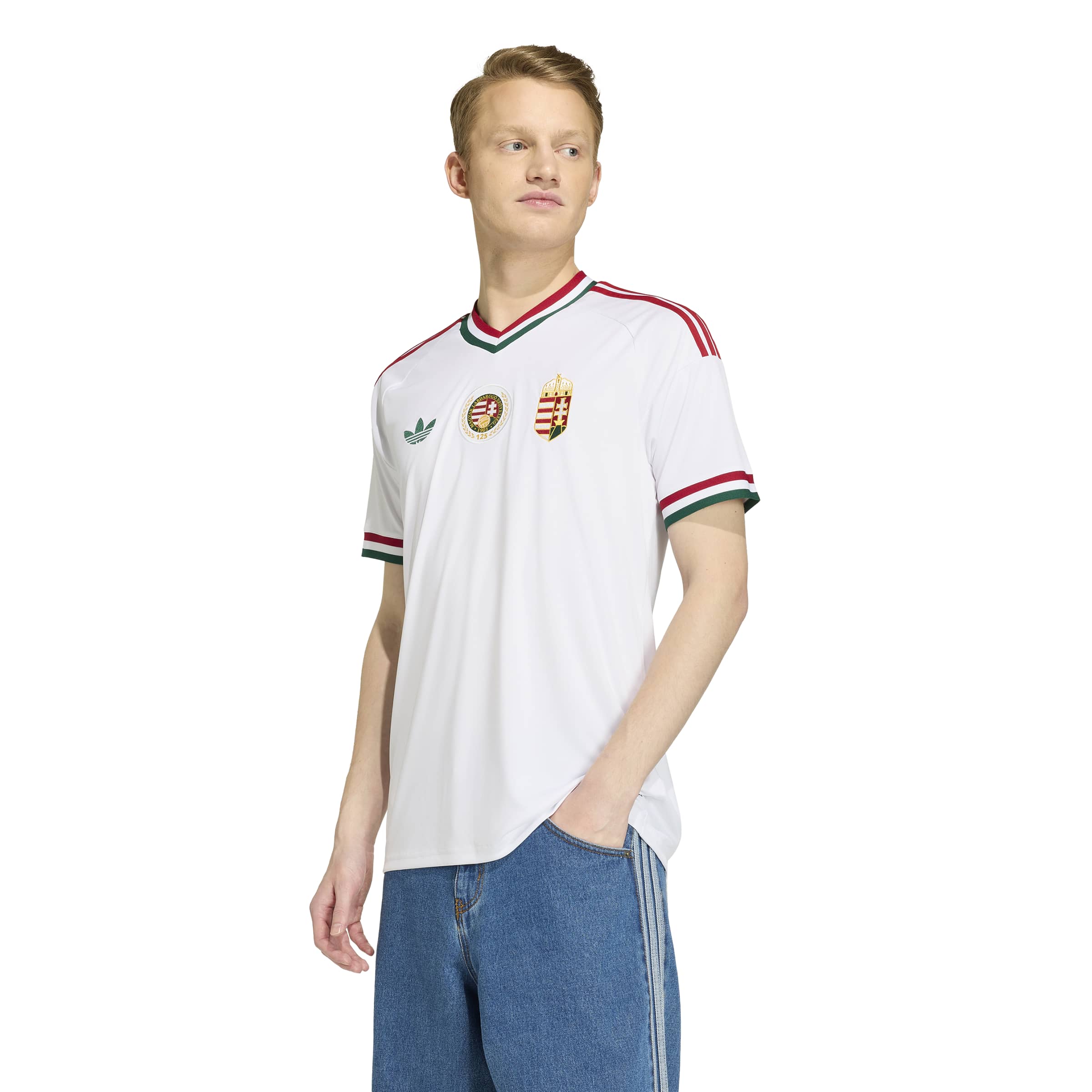 Hungary National Team FIFA Adidas Men's White 2026 Replica Away Jersey