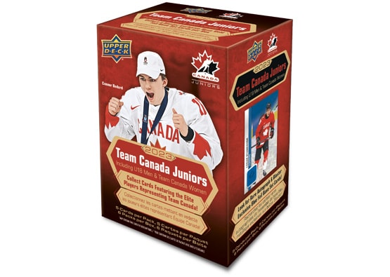 Blaster de hockey junior Hockey Canada 2023 Upper Deck de l'IIHF