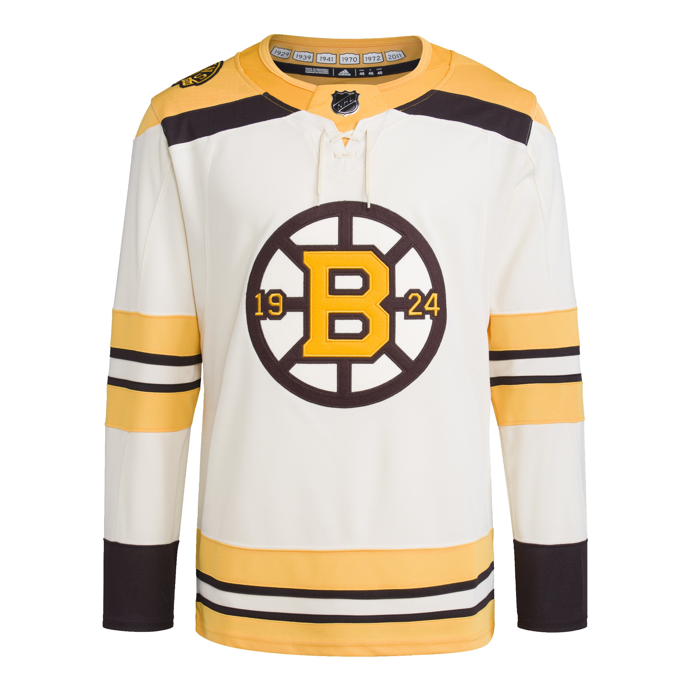 Maillot Pro authentique beige Primegreen Alternate des Bruins de Boston LNH Adidas pour hommes