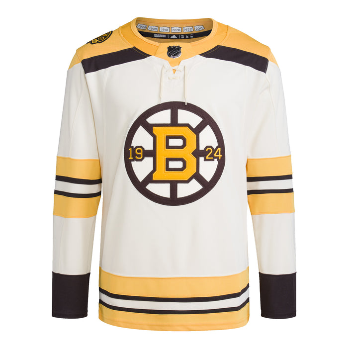 Boston Bruins NHL Adidas Men's Beige Primegreen Alternate Authentic Pro Jersey