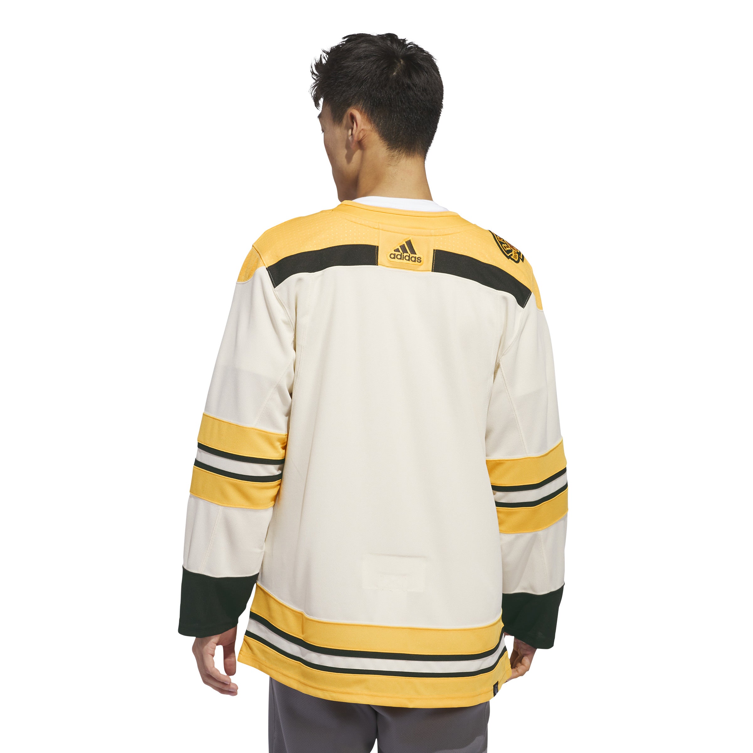 Maillot Pro authentique beige Primegreen Alternate des Bruins de Boston LNH Adidas pour hommes