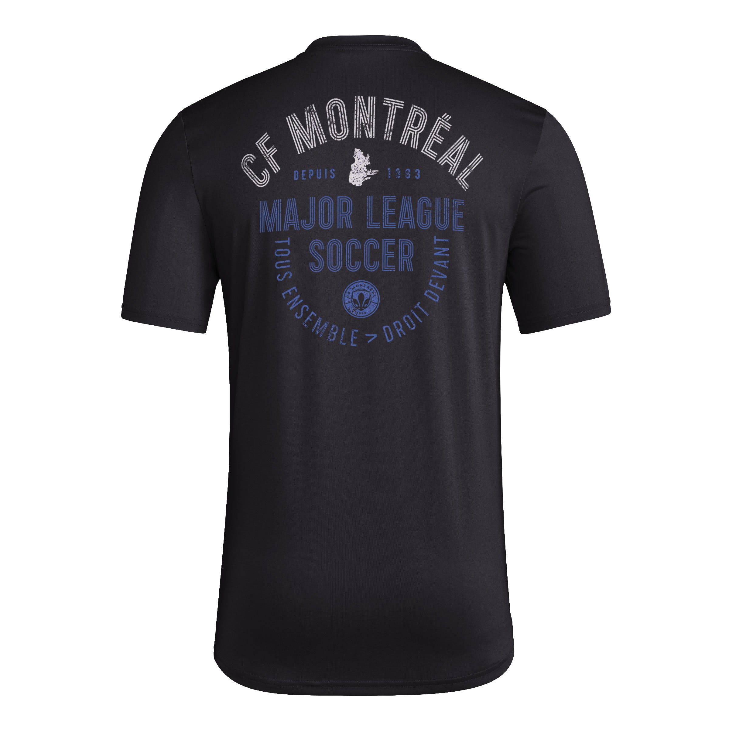 CF Montréal MLS Adidas T-shirt noir d'avant-match pour hommes