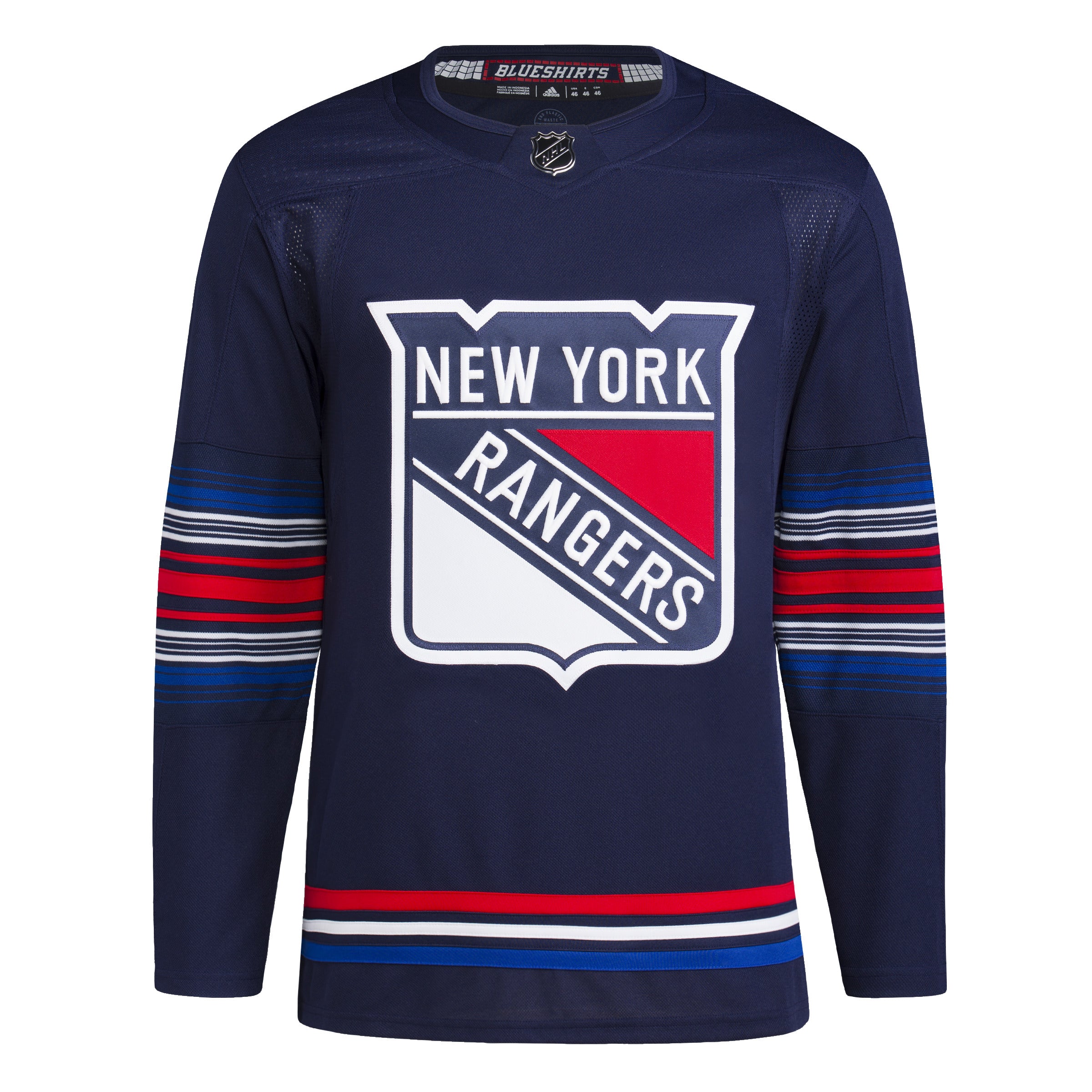 New York Rangers NHL Adidas Maillot bleu marine Primegreen Alternate Authentic Pro pour hommes