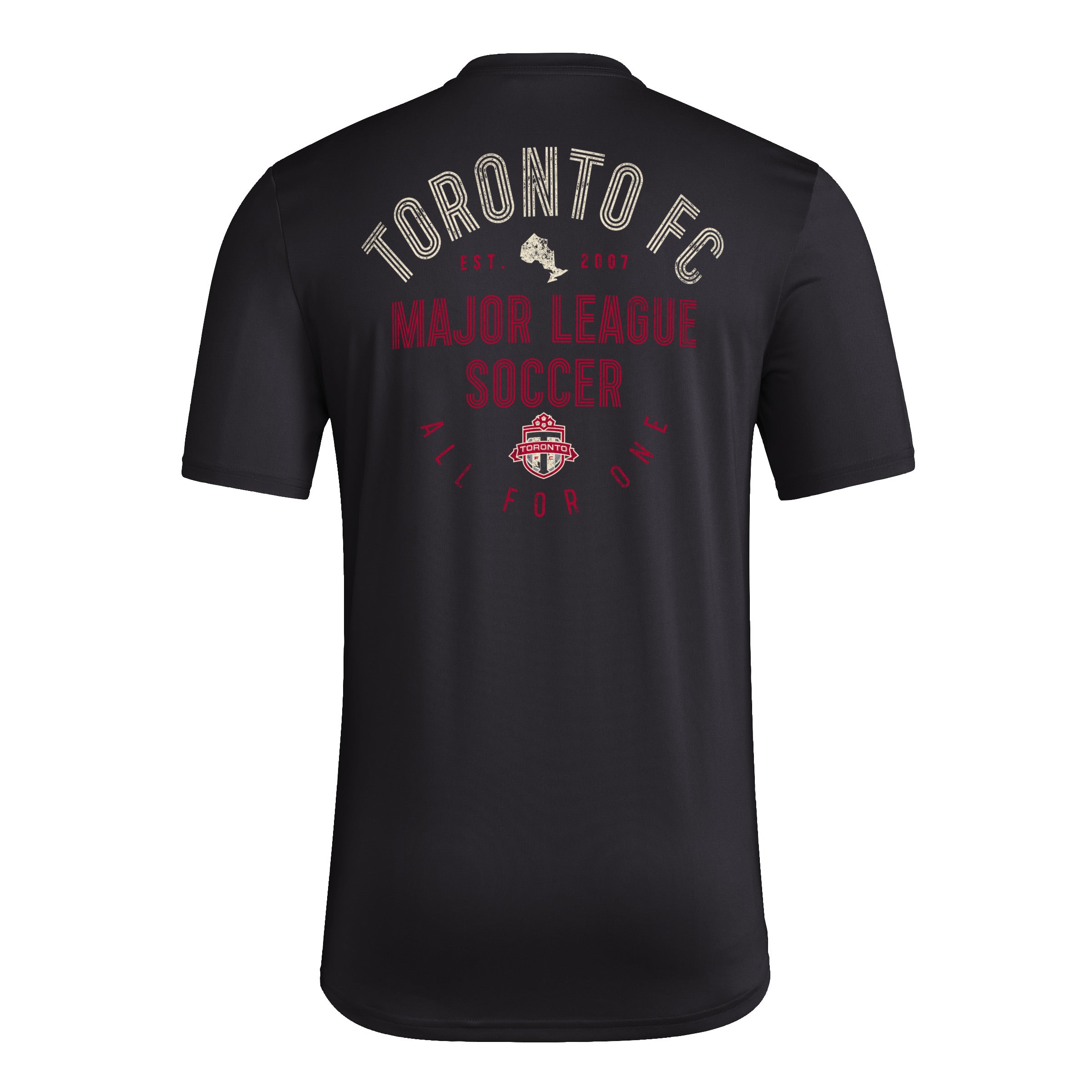 T-shirt d'avant-match noir pour homme Toronto FC MLS Adidas