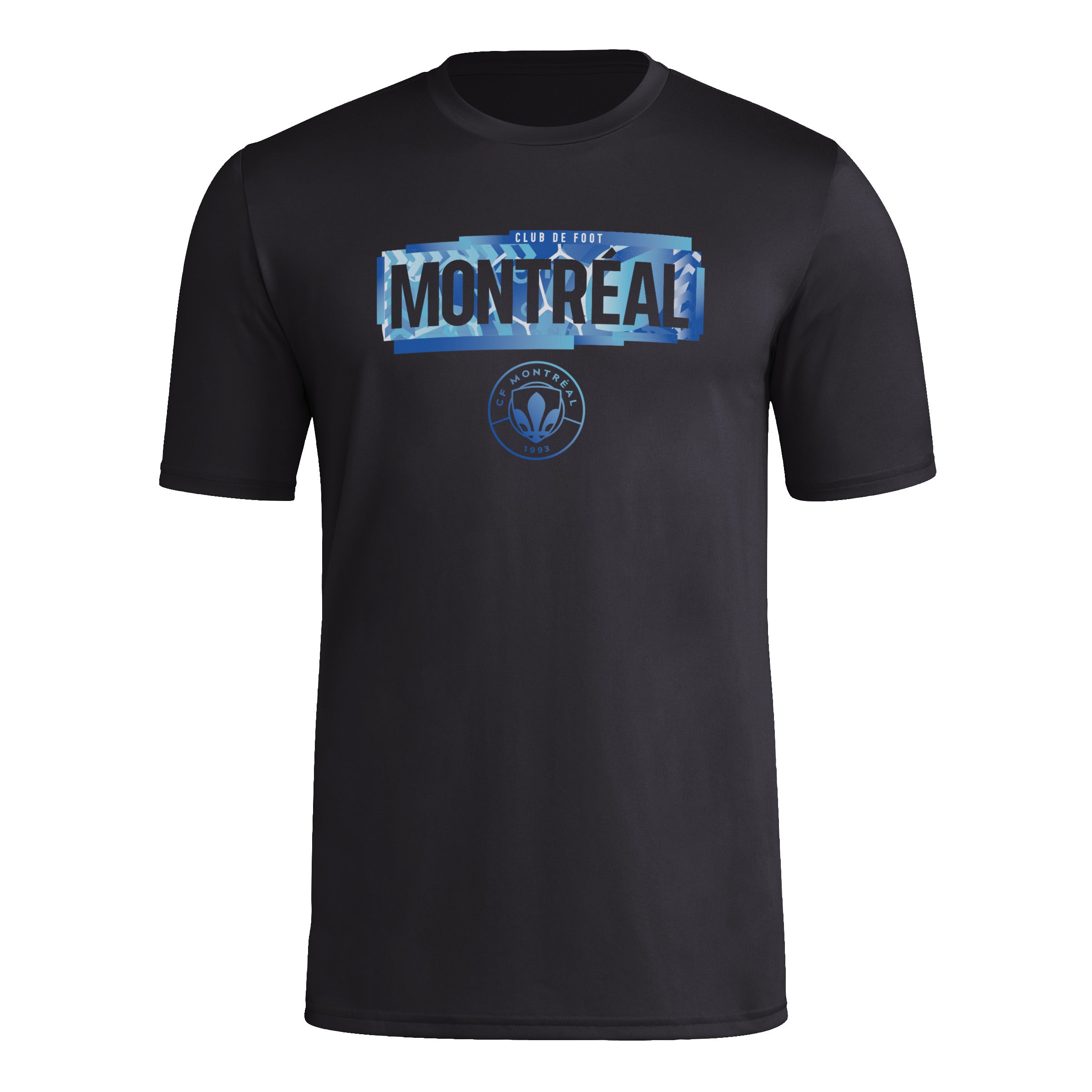 CF Montreal MLS Adidas Men's Black Pre-Game T-Shirt