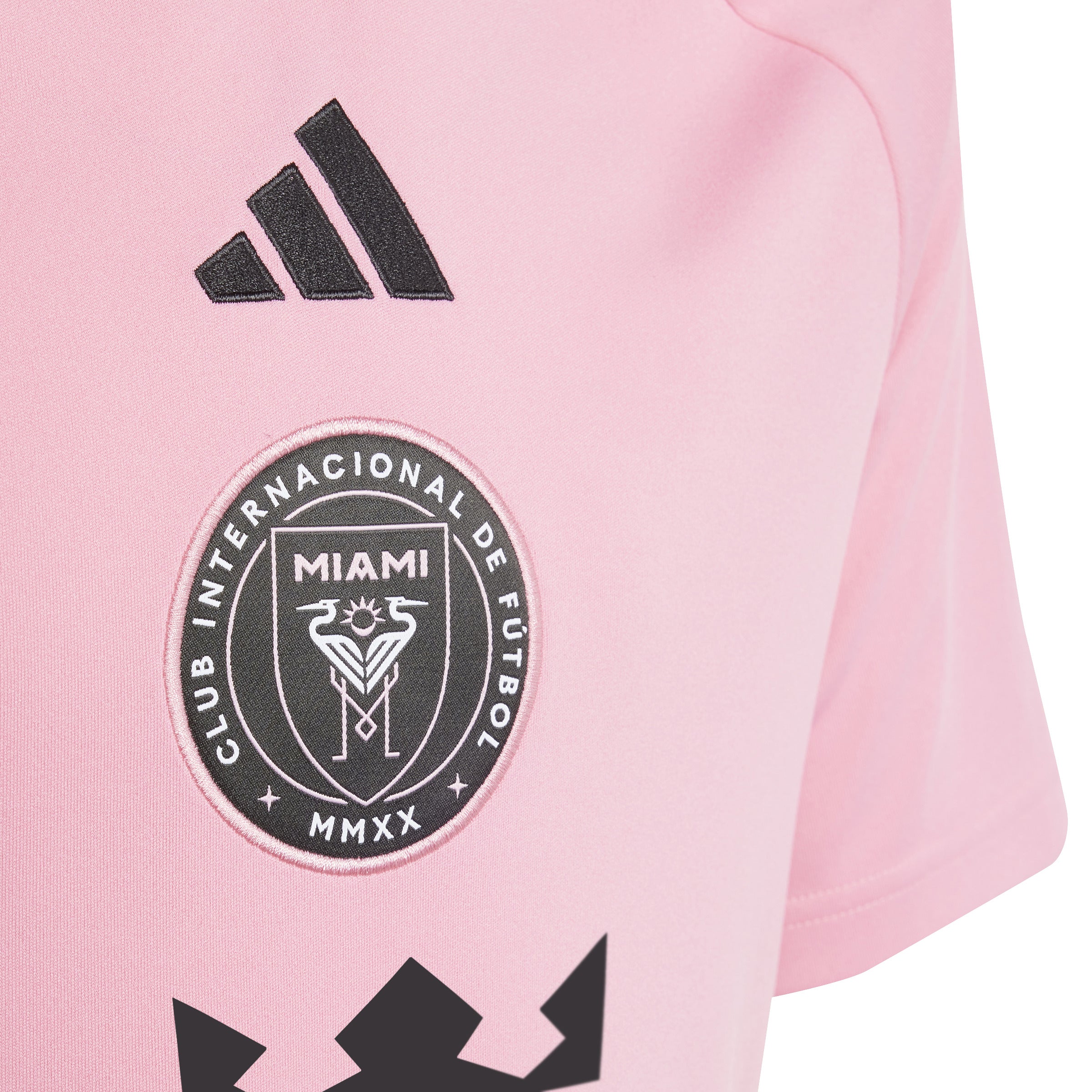 Maillot réplique domicile rose Inter Miami FC 2024 MLS Adidas pour jeunes