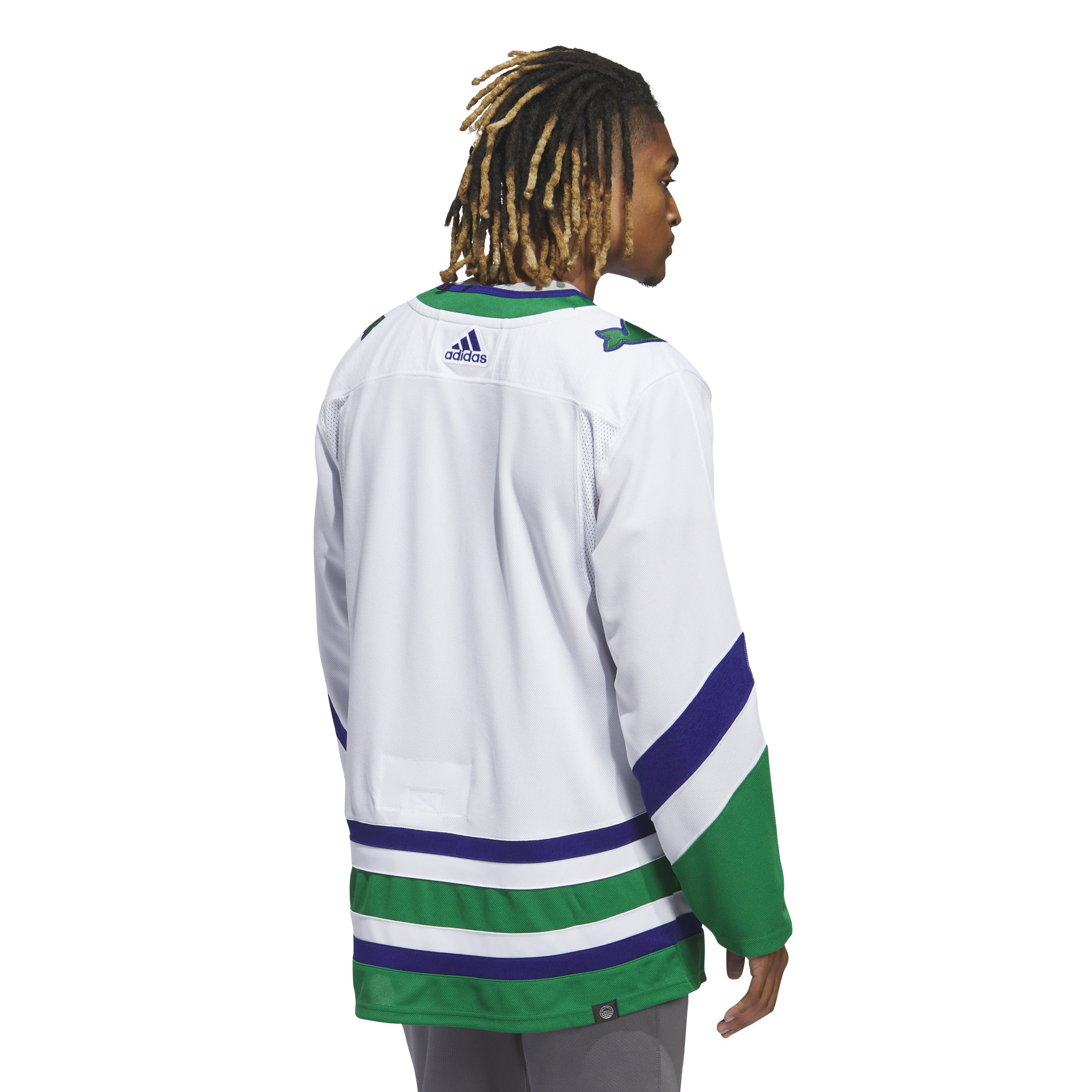 Carolina Hurricans NHL Adidas Men's White Primegreen Whalers Authentic Pro Jersey