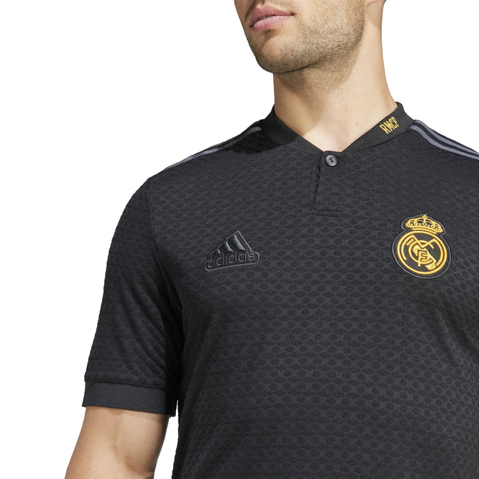 Real Madrid La Liga Adidas Men's Black 2023-24 Third Lifestyle Jersey