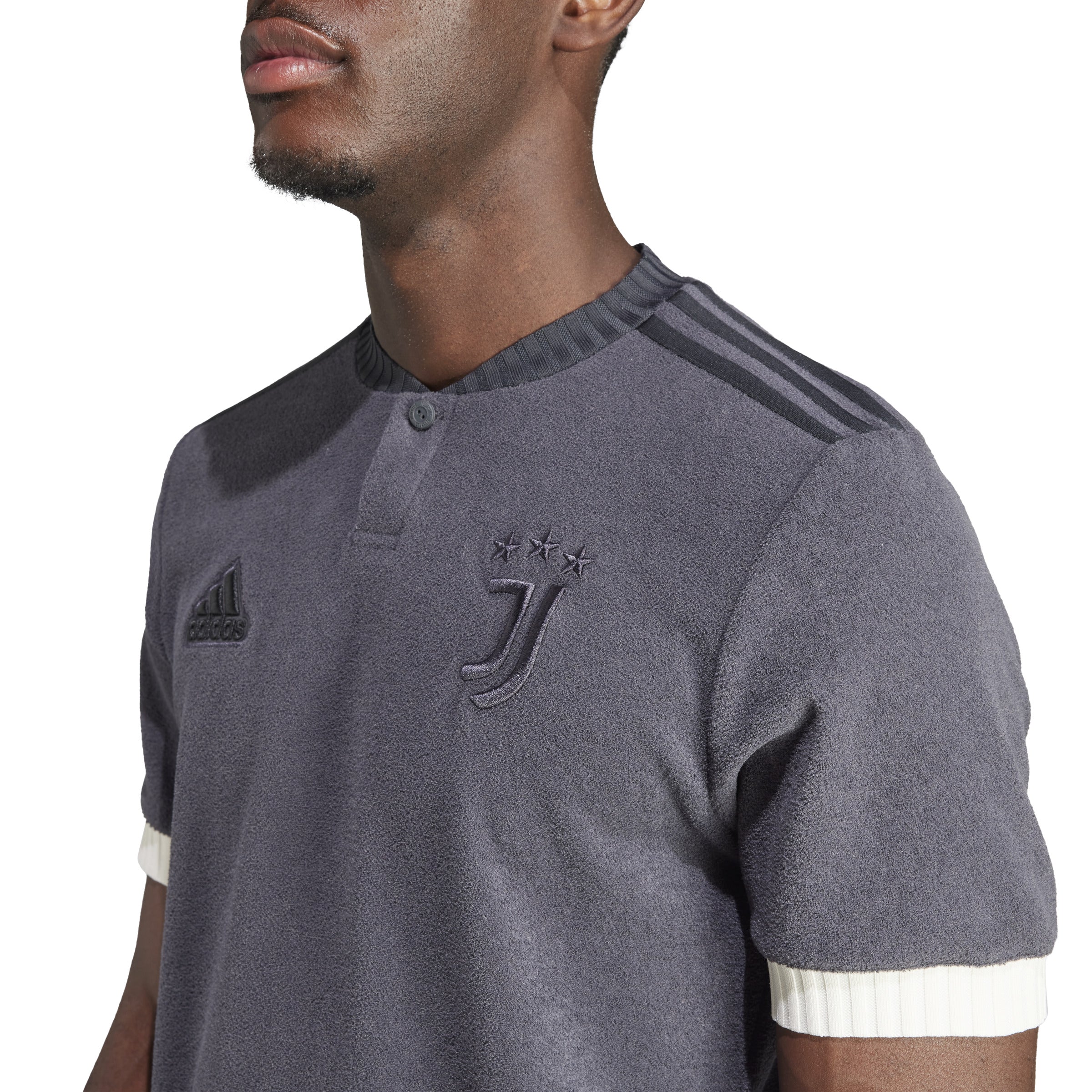 Juventus FC Serie A Adidas Maillot de style de vie troisième gris 2023-24 pour hommes