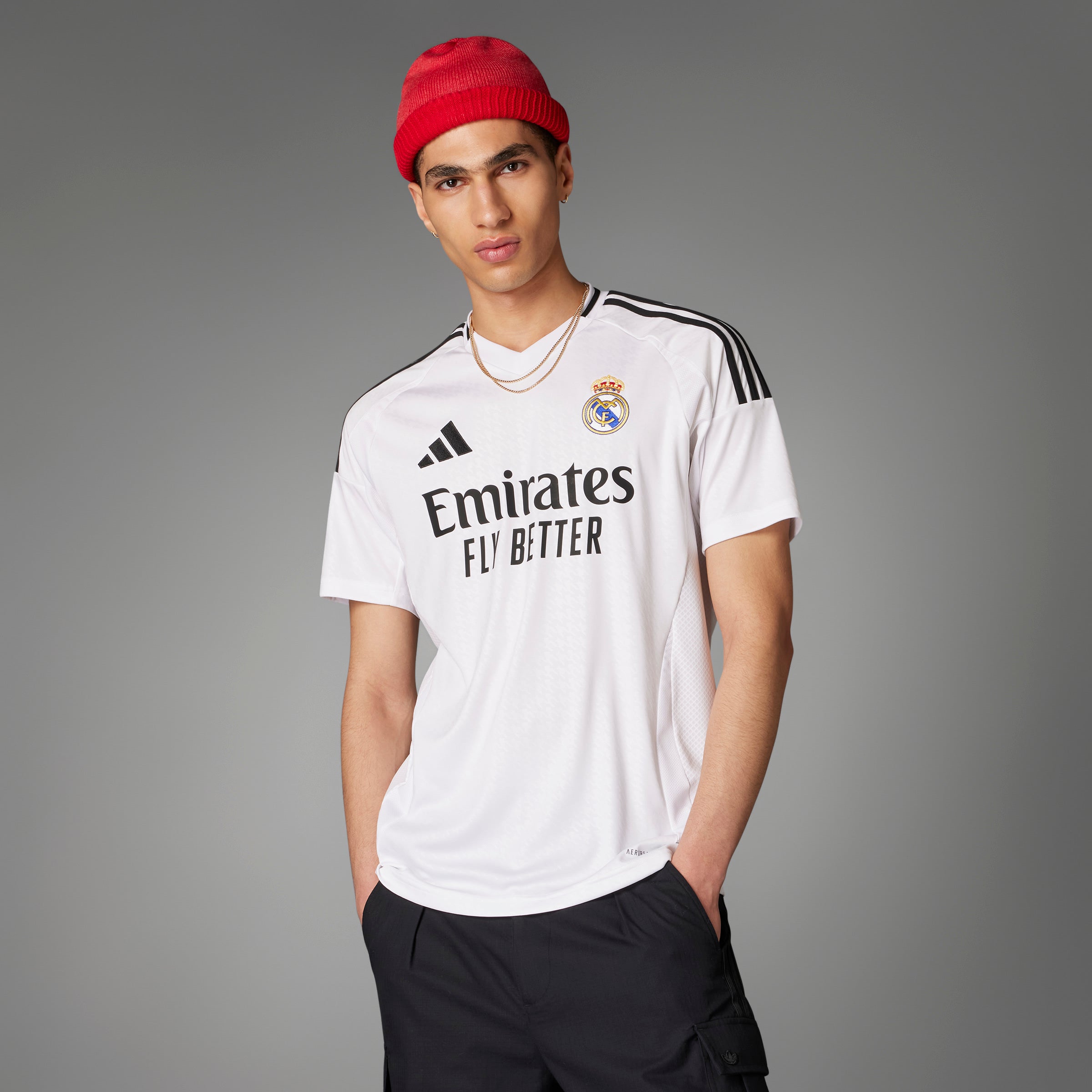 Real Madrid La Liga Adidas Men's White 2024/25 Replica Jersey