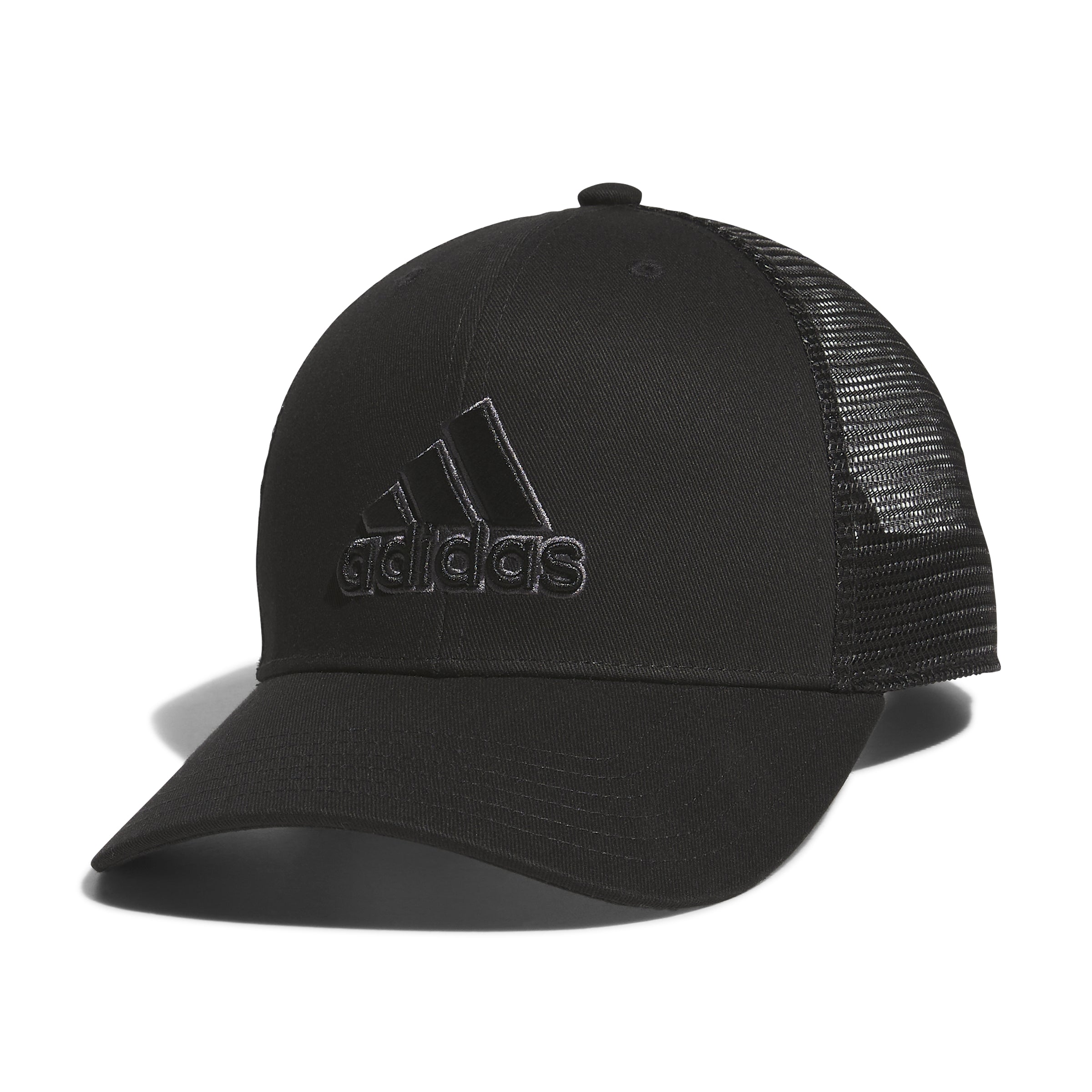 Adidas Men's Black Structured Trucker Snapback Hat