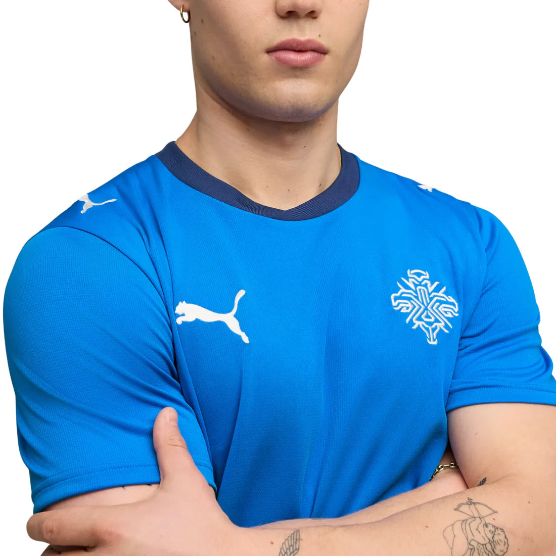 Iceland National Team FIFA Puma Men's Blue 2026 Home Replica Jersey
