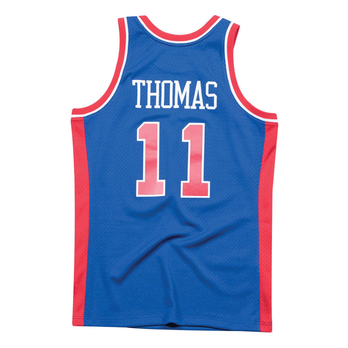 Isiah Thomas Detroit Pistons NBA Mitchell & Ness Men's Royal Blue 1988-89 Hardwood Classics Swingman Jersey