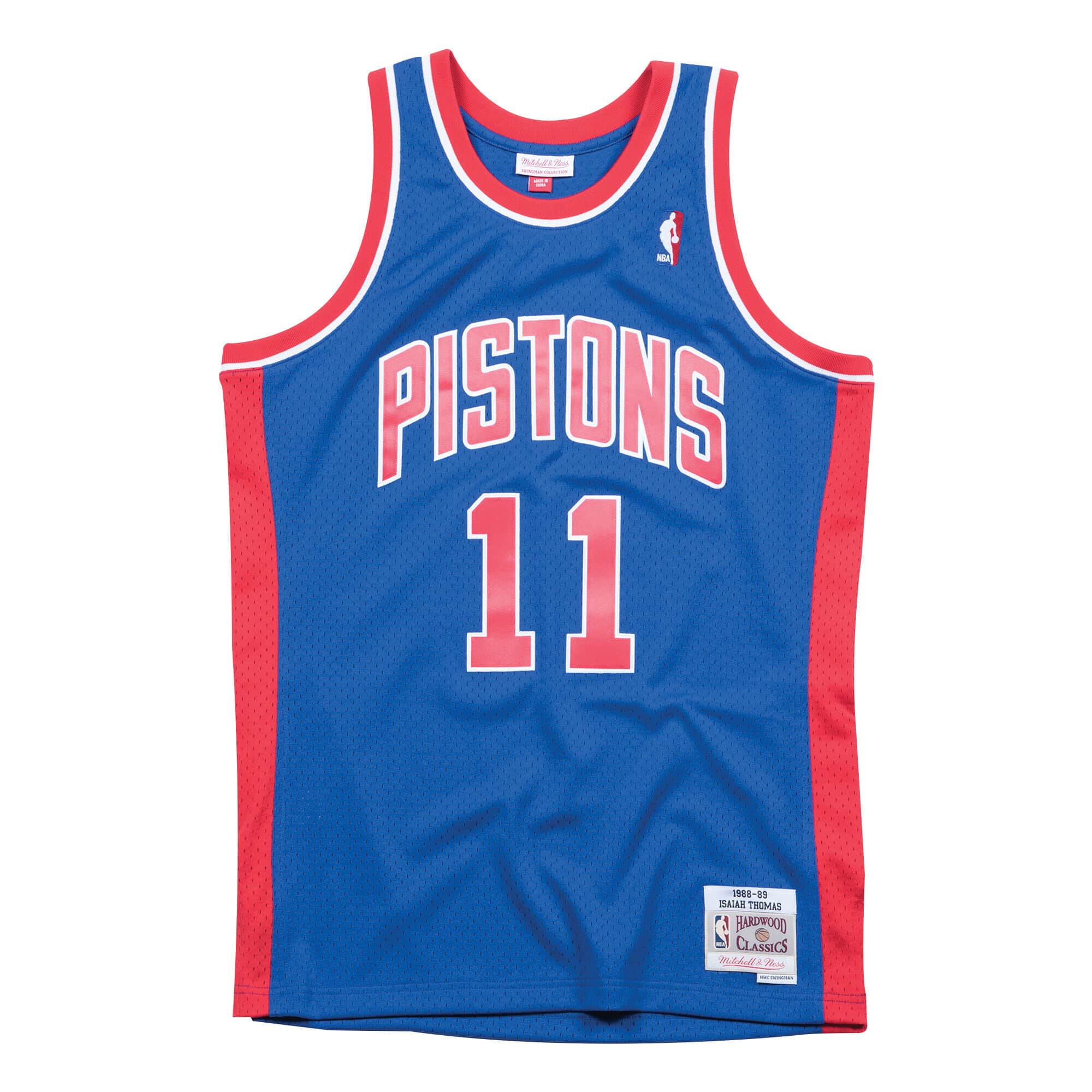 Isiah Thomas Detroit Pistons NBA Mitchell & Ness Men's Royal Blue 1988-89 Hardwood Classics Swingman Jersey