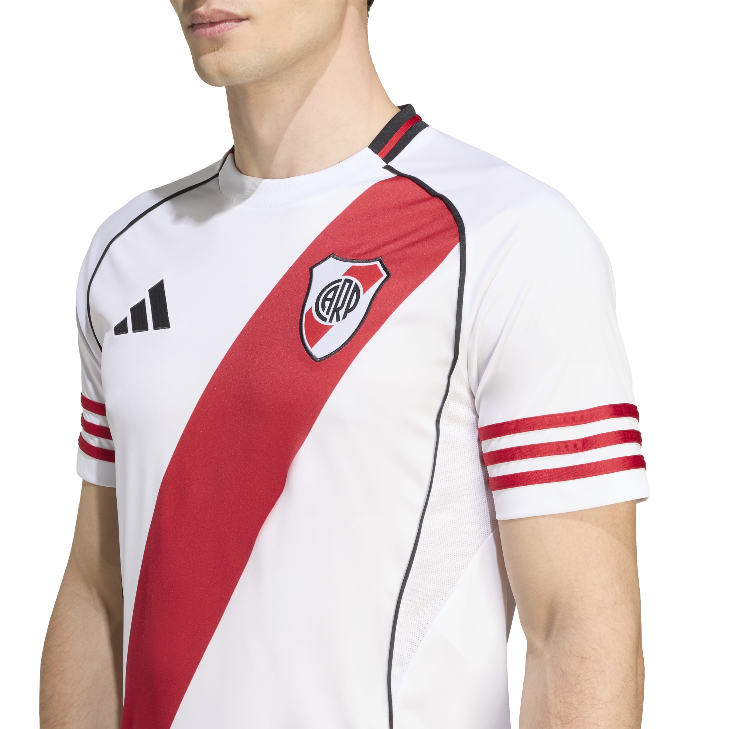 Club Atlético River Plate LPF Adidas Men's White 2025/26 Home Replica Jersey