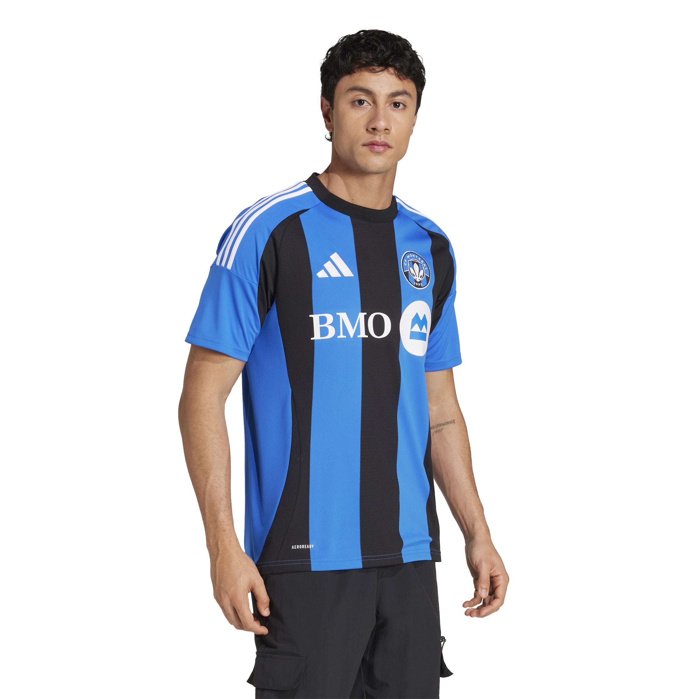 Maillot réplique à domicile 2025 CF Montréal MLS Adidas bleu noir pour homme