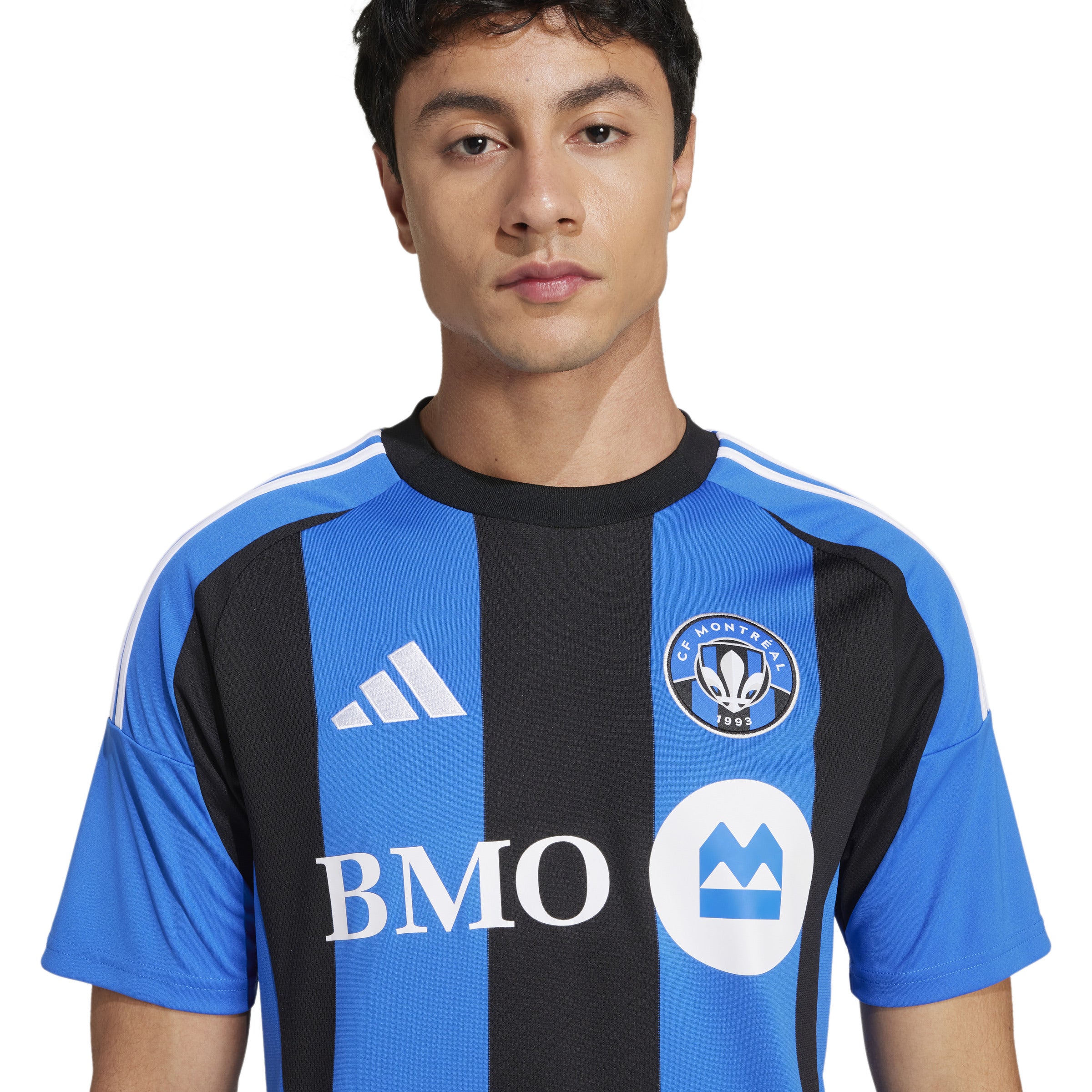 Maillot réplique à domicile 2025 CF Montréal MLS Adidas bleu noir pour homme