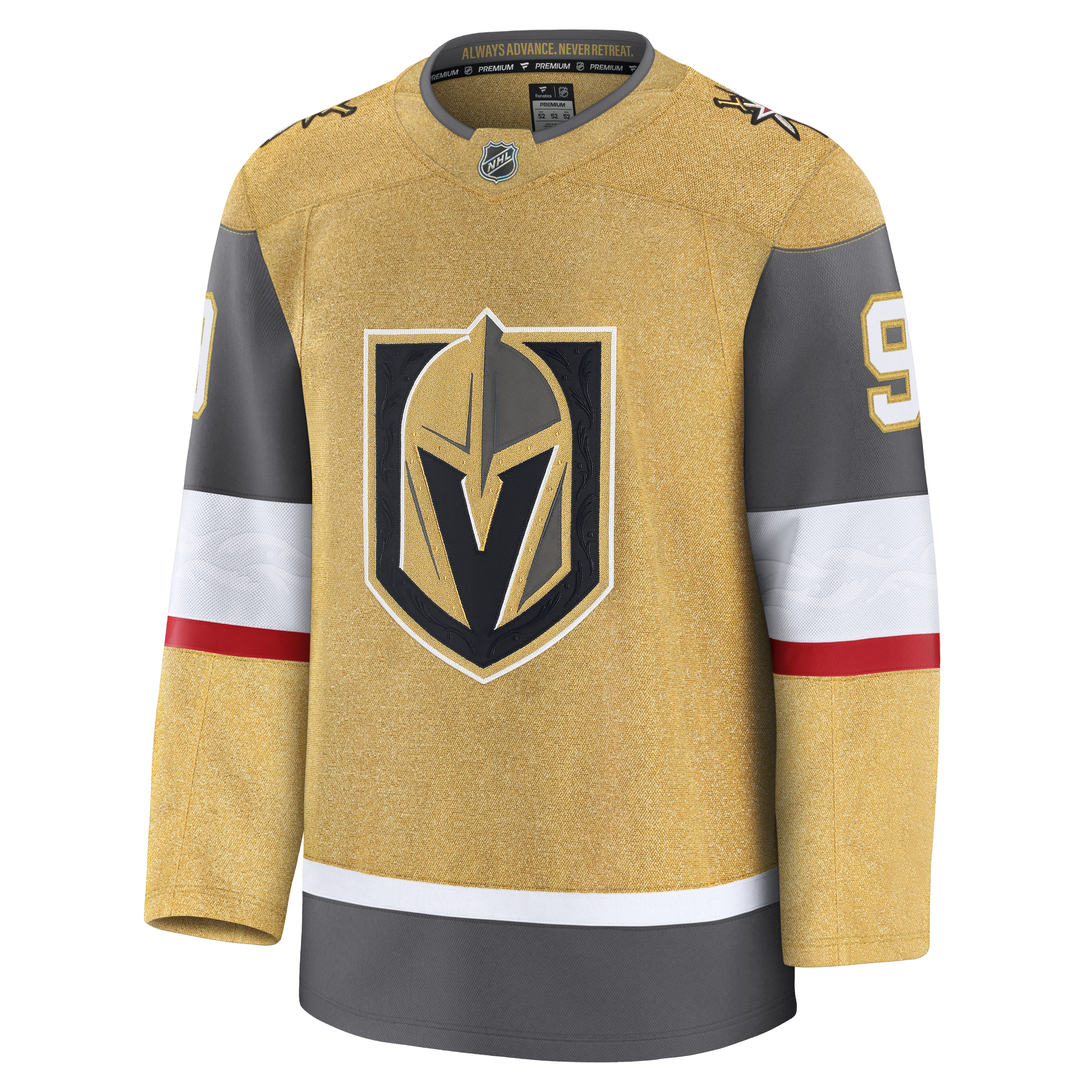 Jack Eichel Las Vegas Golden Knights NHL Fanatics Branded Men's Gold Premium Jersey