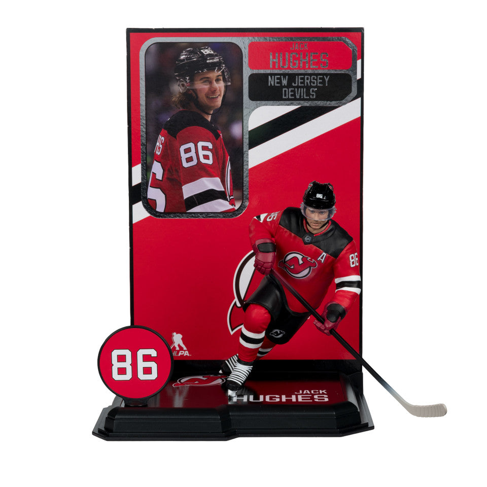 Jack Hughes New Jersey Devils NHL McFarlane Toys Home Uniform Legacy Series 7" Action Figure