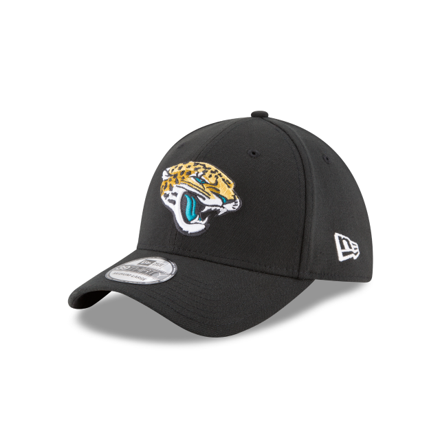 Jacksonville Jaguars NFL New Era Casquette noire 39Thirty Team Classic Stretch Fit pour hommes