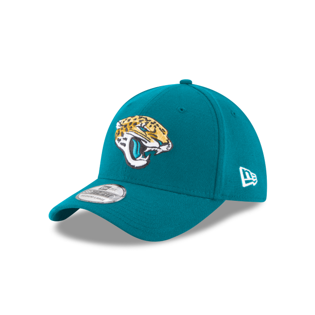 Jacksonville Jaguars NFL New Era Men's Teal 39Thirty Team Classic Stretch Fit Hat