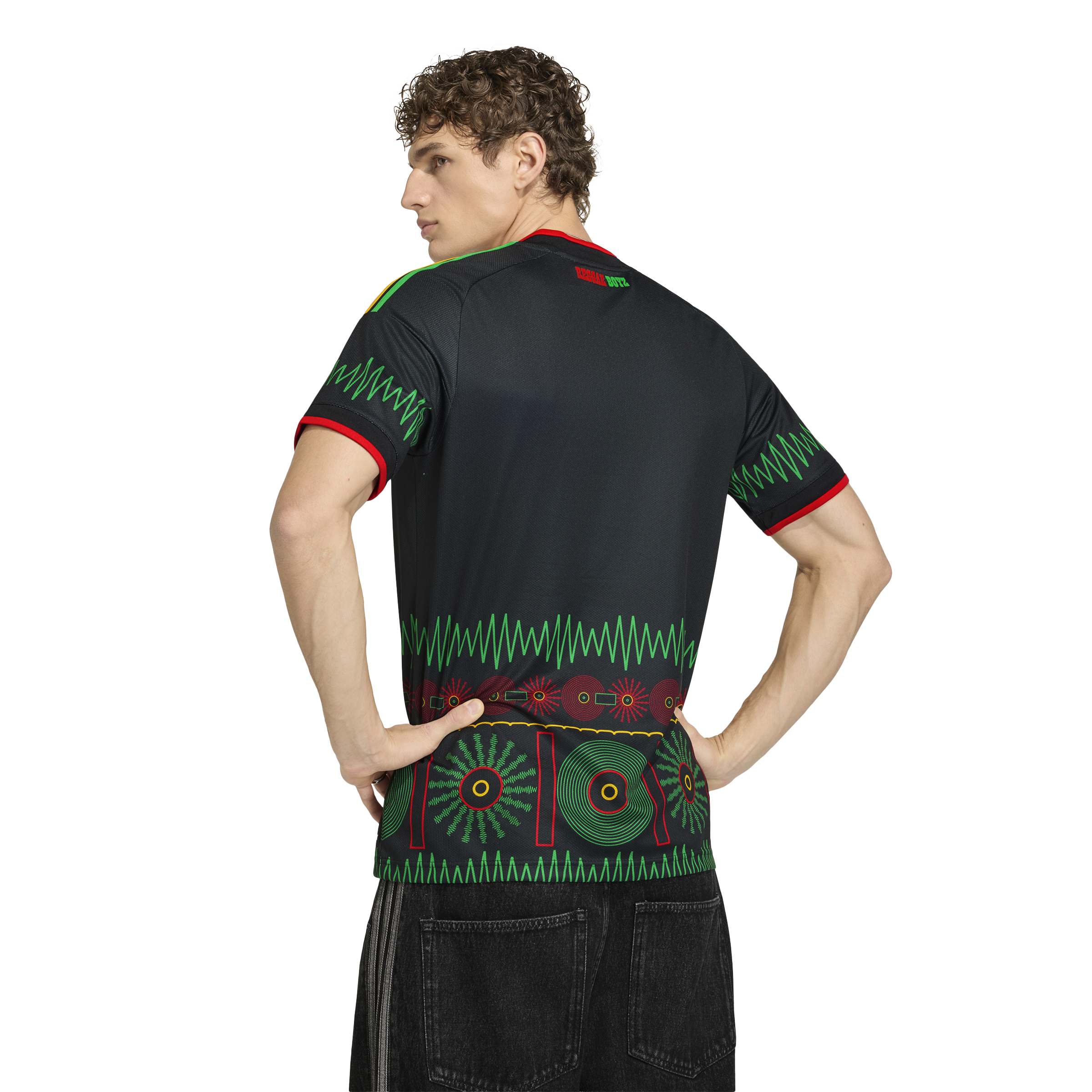 Maillot Extérieur Réplique Homme Adidas FIFA Équipe Nationale Jamaïque Noir 2026