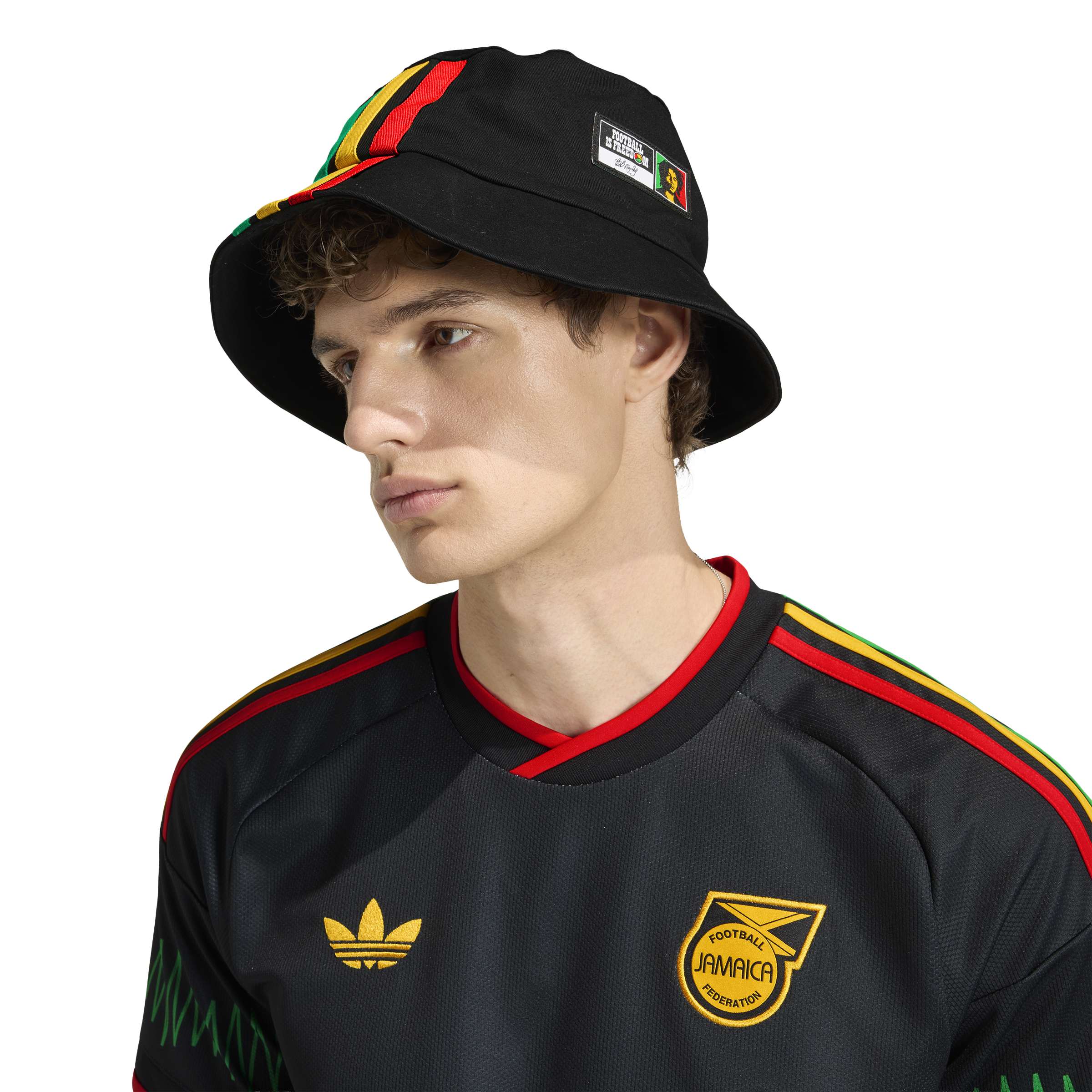 Maillot Extérieur Réplique Homme Adidas FIFA Équipe Nationale Jamaïque Noir 2026