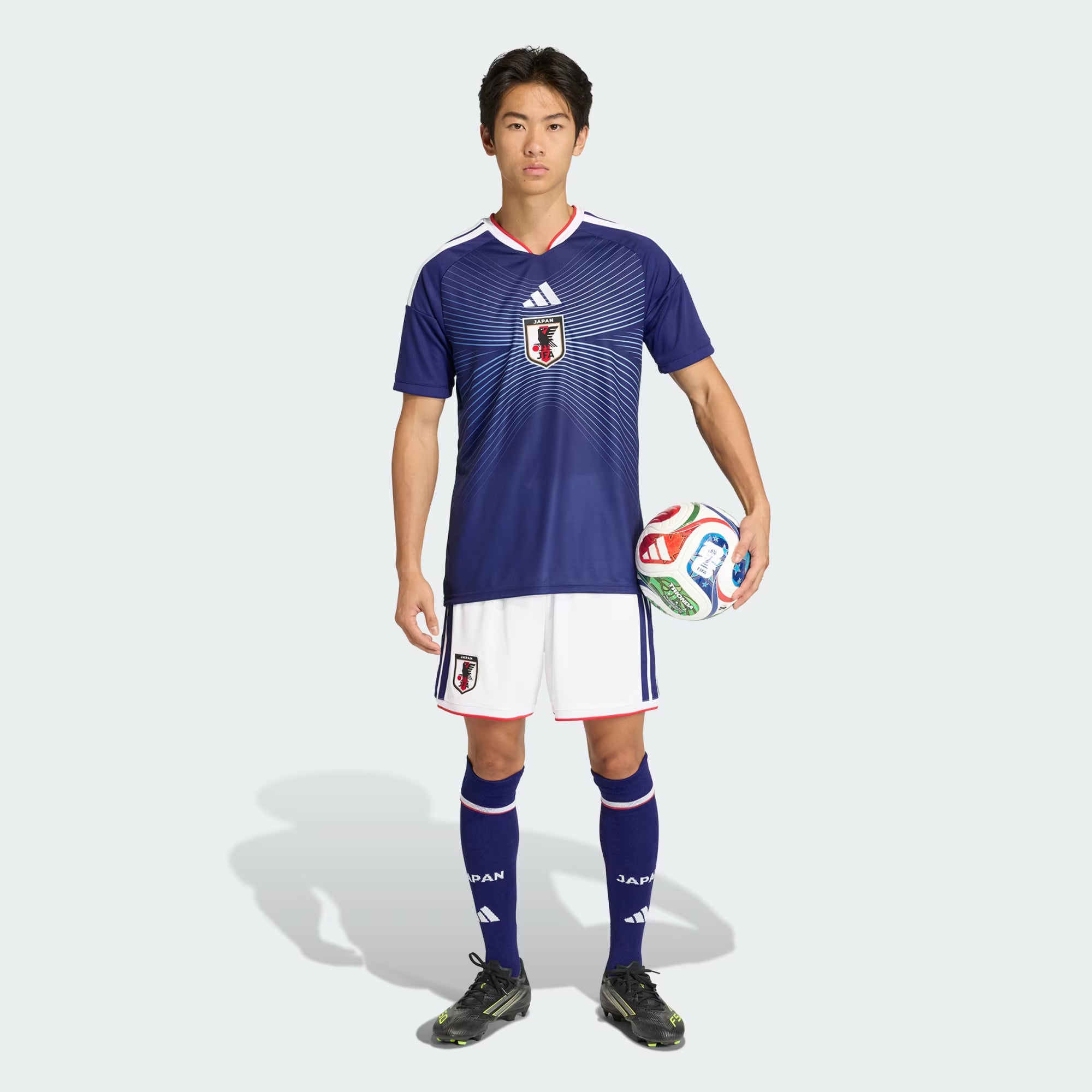 Maillot domicile réplique FIFA Adidas bleu marine de l'équipe nationale du Japon pour homme, saison 2025/26