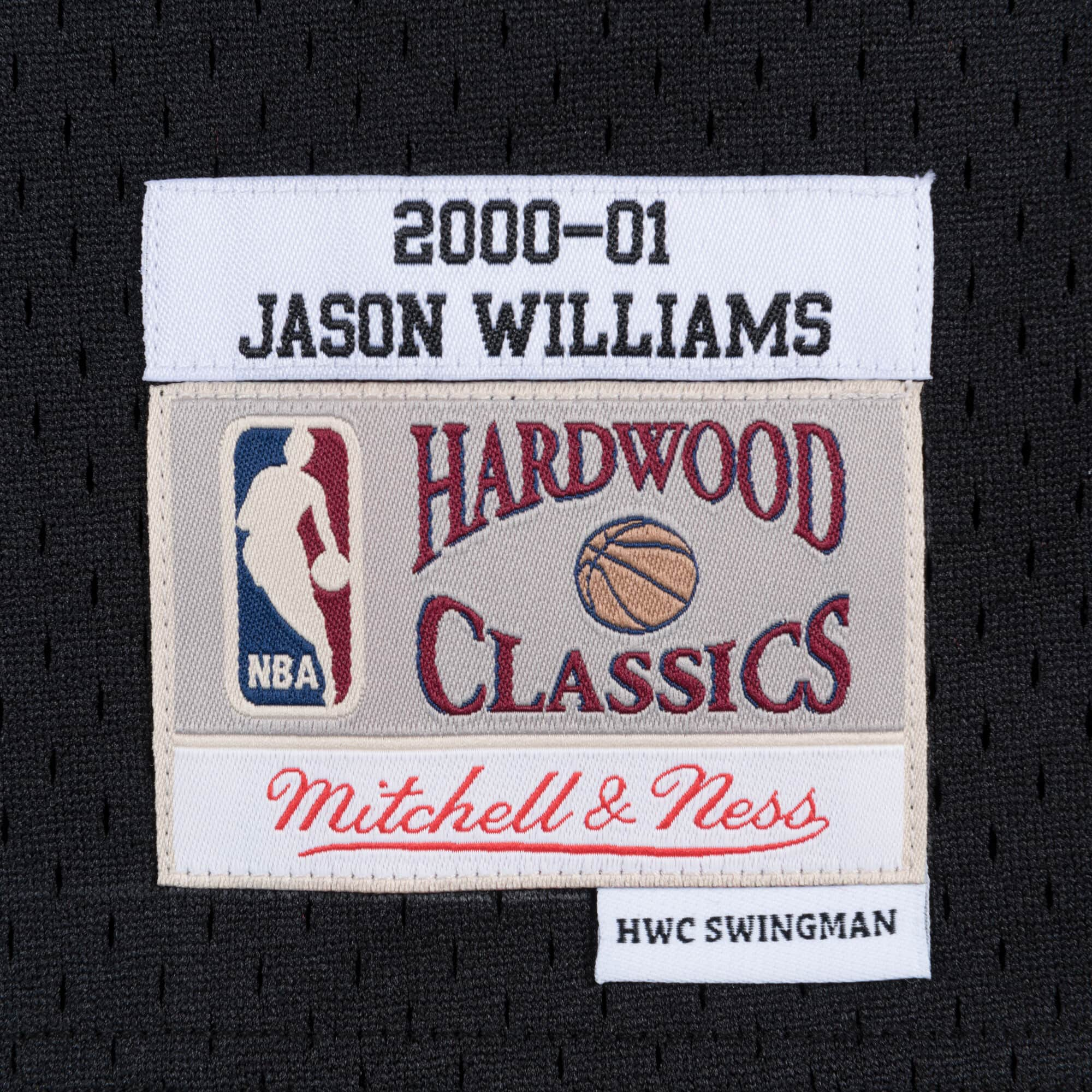 Jason Williams Sacramento Kings NBA Mitchell & Ness Maillot Swingman Noir 2000-01 Hardwood Classics pour Homme