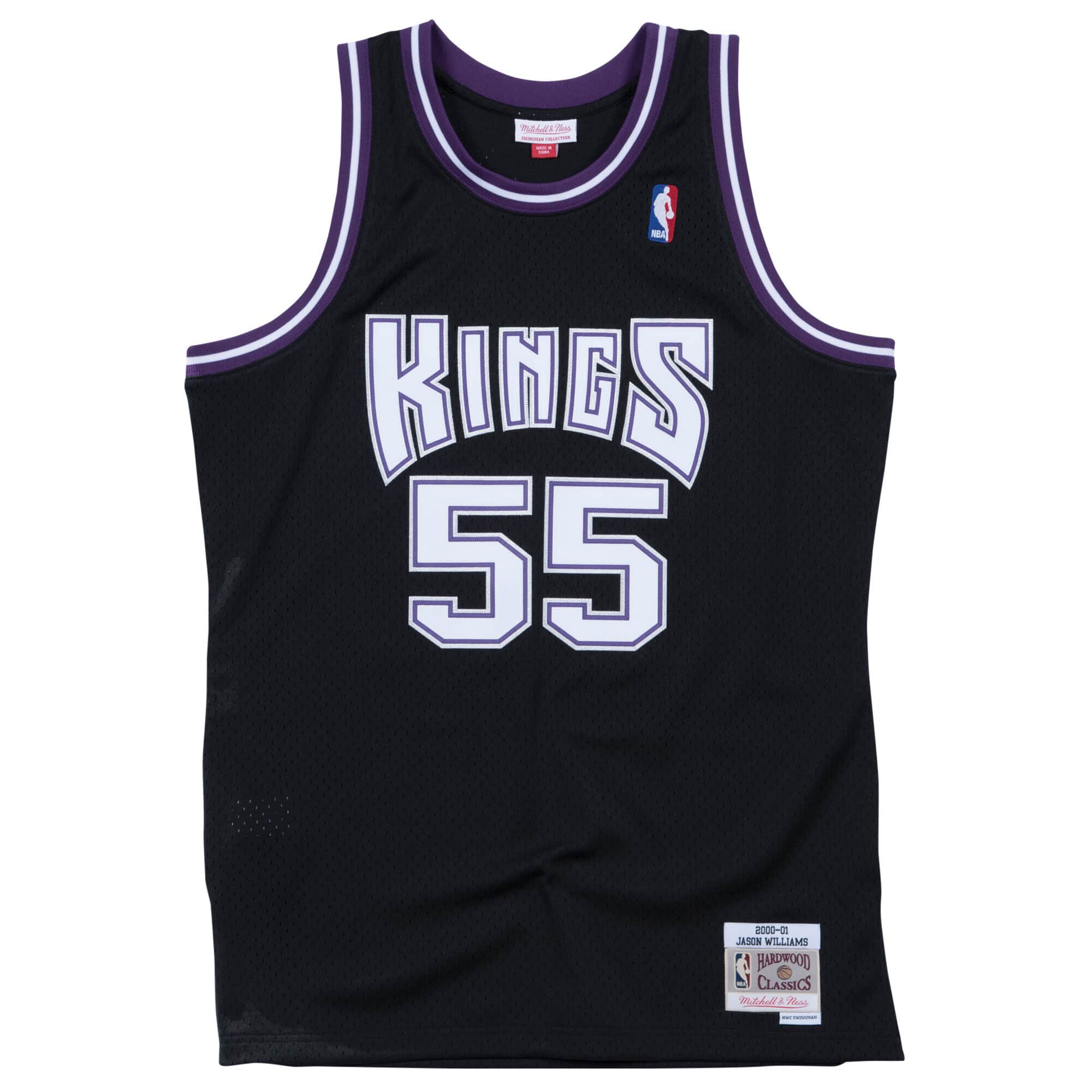 Jason Williams Sacramento Kings NBA Mitchell & Ness Men's Black 2000-01 Hardwood Classics Swingman Jersey