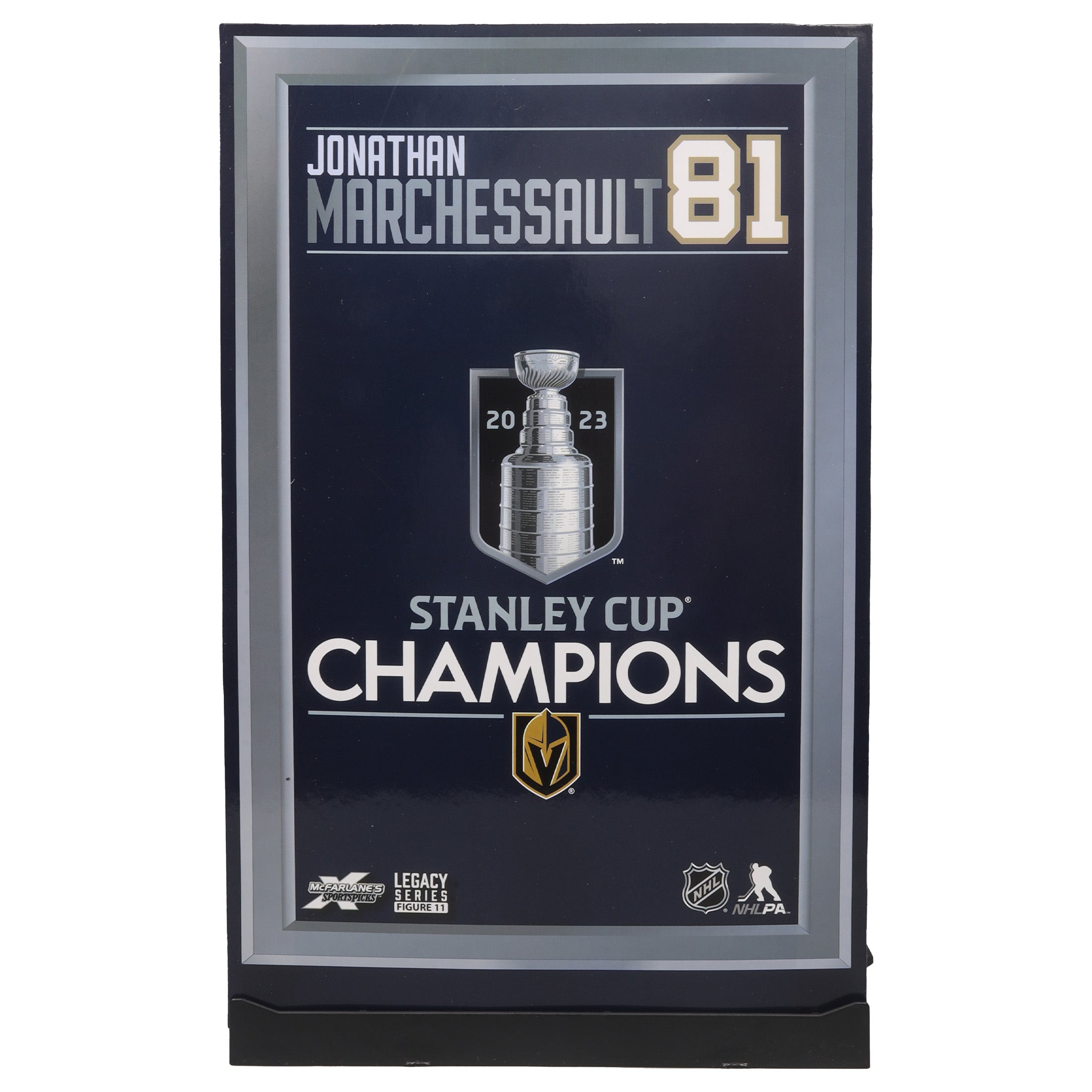 Jonathan Marchessault Golden Knights de Las Vegas NHL McFarlane Toys Trophée Conn Smythe et Coupe Stanley Legacy Series Figurine d'action 7"