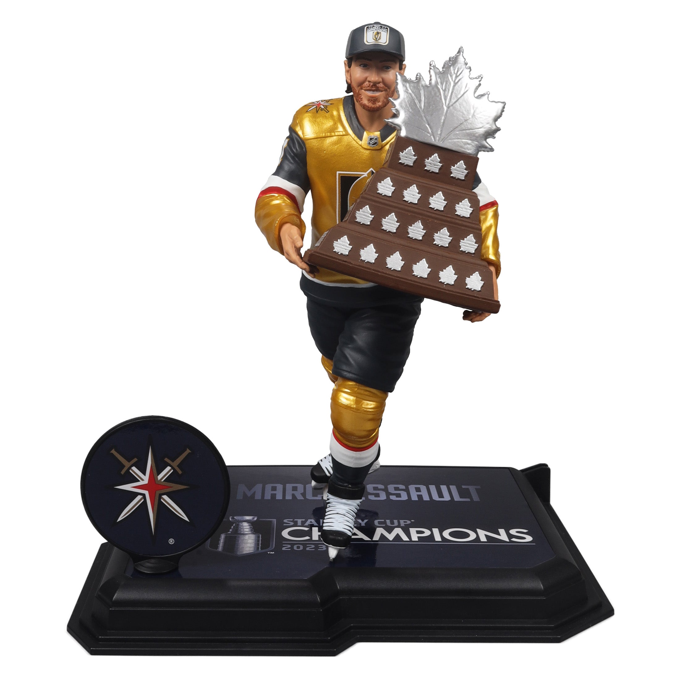 Jonathan Marchessault Golden Knights de Las Vegas NHL McFarlane Toys Trophée Conn Smythe et Coupe Stanley Legacy Series Figurine d'action 7"