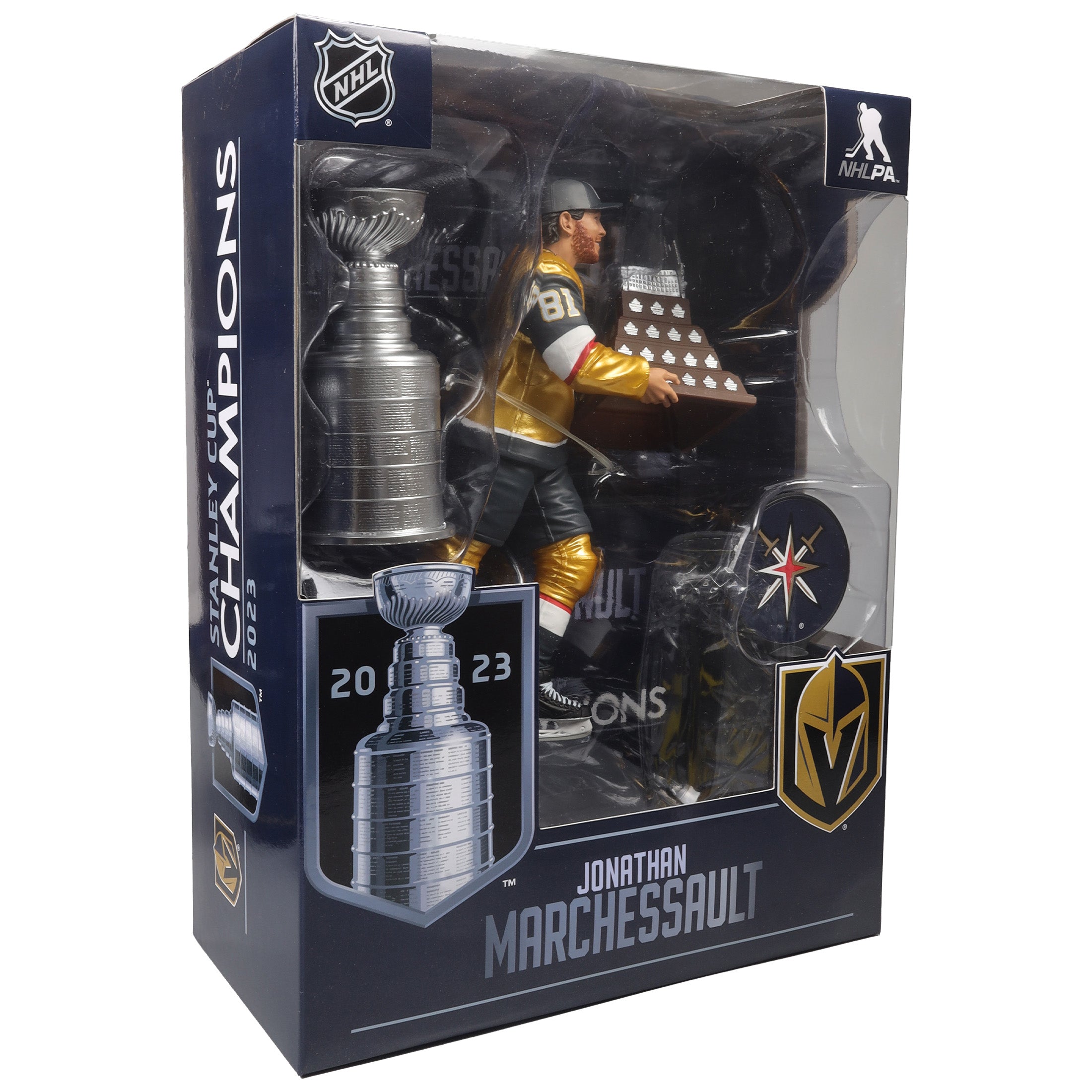 Jonathan Marchessault Golden Knights de Las Vegas NHL McFarlane Toys Trophée Conn Smythe et Coupe Stanley Legacy Series Figurine d'action 7"