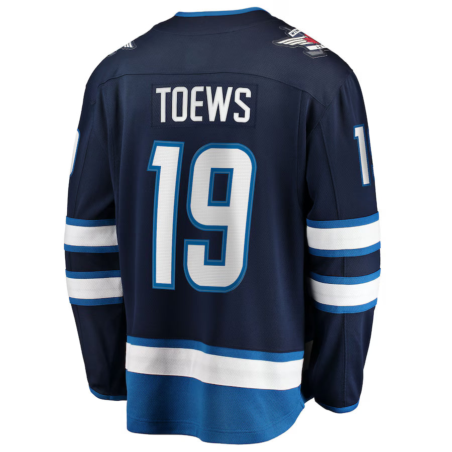 Jonathan Toews Winnipeg Jets NHL Fanatics Branded Men's Navy Breakaway Home Jersey