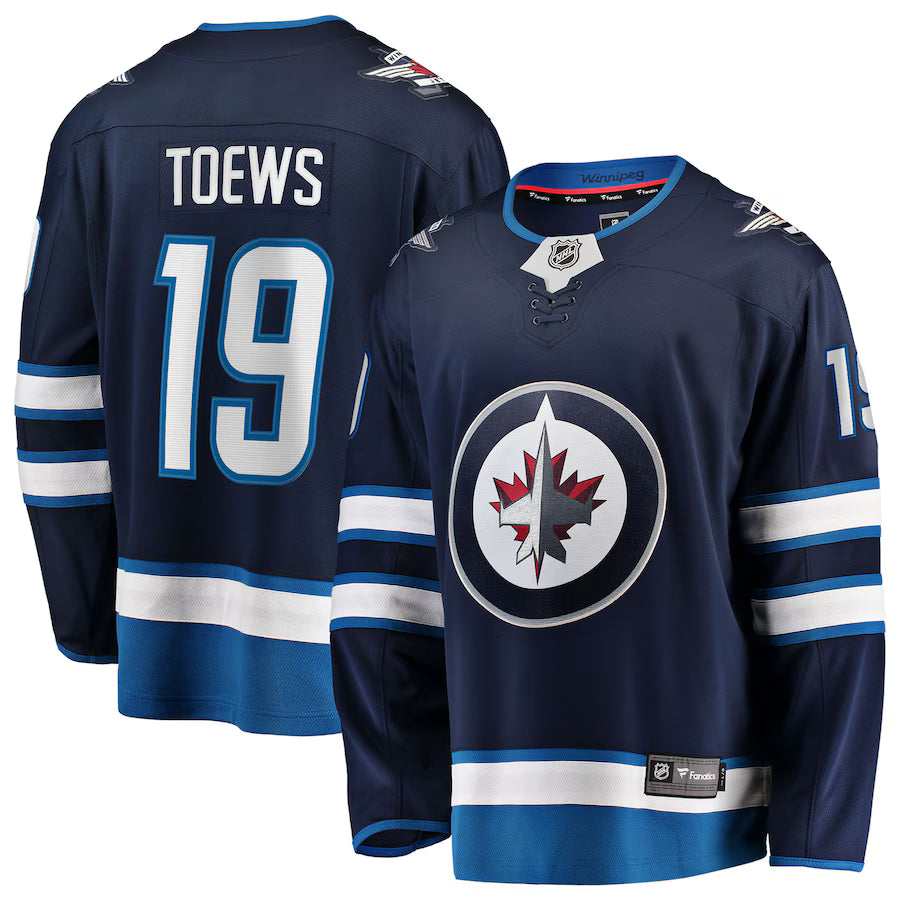 Jonathan Toews Winnipeg Jets NHL Fanatics Branded Men's Navy Breakaway Home Jersey