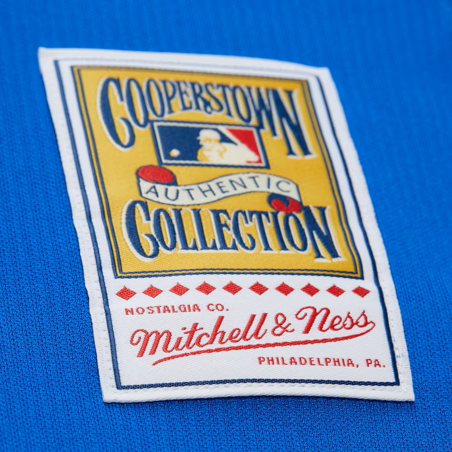 Maillot authentique bleu royal BP de Jose Bautista pour homme des Blue Jays de Toronto MLB Mitchell &amp; Ness