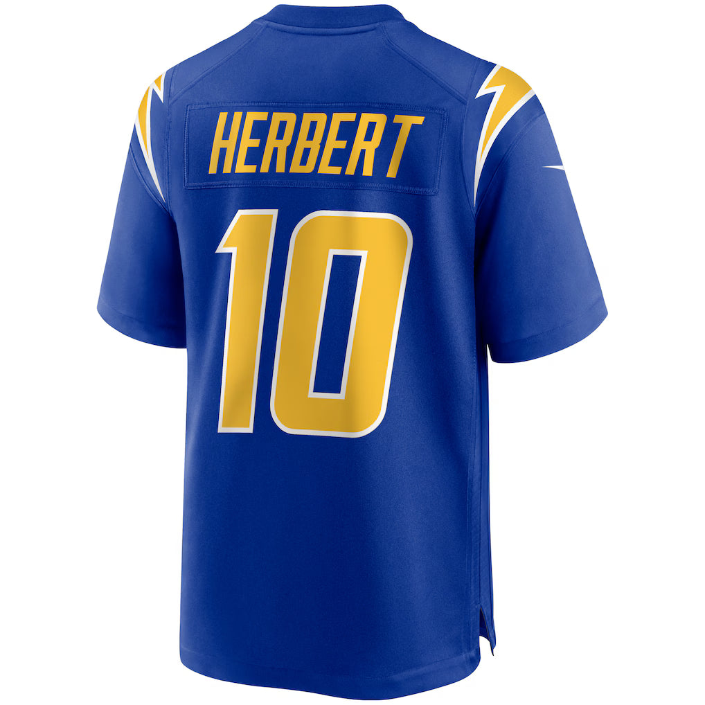 Justin Herbert Los Angeles Chargers NFL Nike Men's Royal Blue Alternate Game Jersey