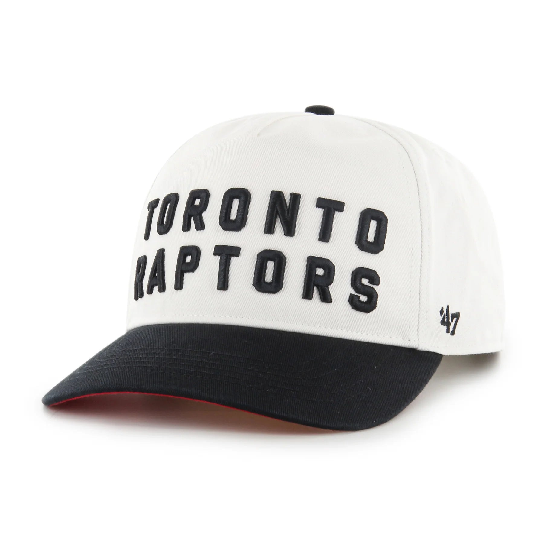 Casquette à visière double pour homme Toronto Raptors NBA 47 Brand Script Shot Hitch Snapback