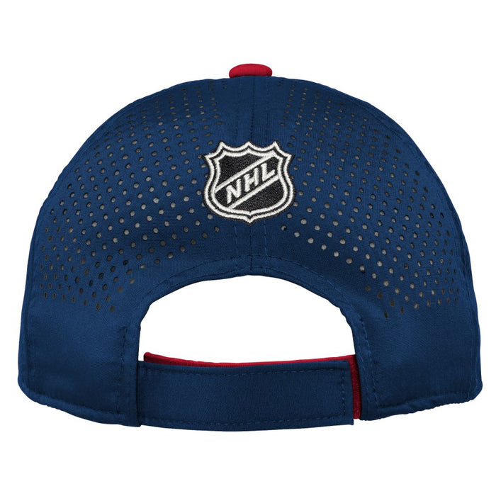 Montreal Canadiens NHL Outerstuff Youth Navy Enlarged Logo Adjustable Hat