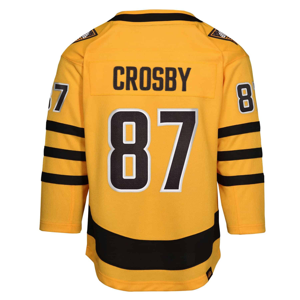 Sidney Crosby Pittsburgh Penguins NHL Outerstuff Youth Gold Alternate Premier Jersey