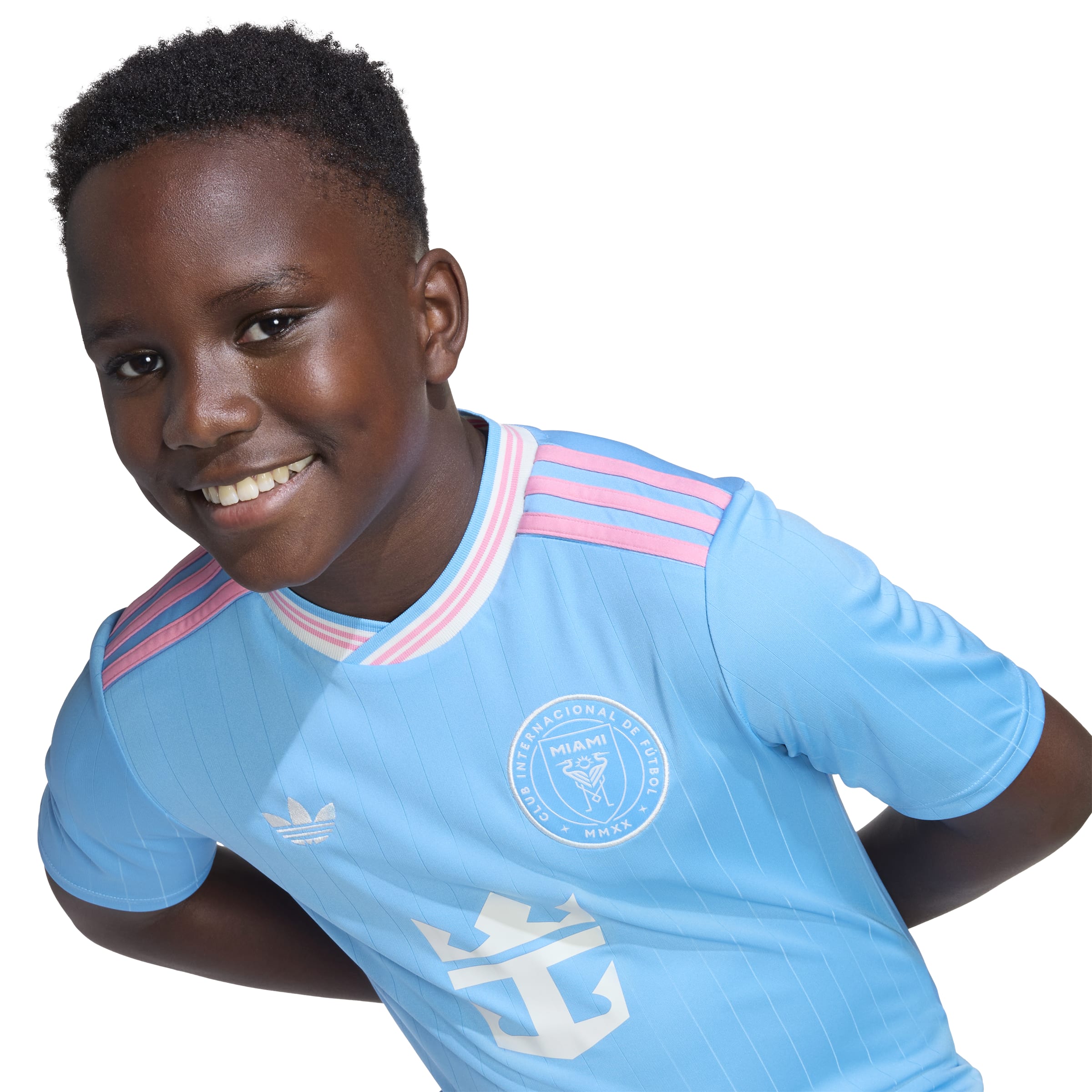 Maillot réplique bleu 2025 de Lionel Messi Inter Miami FC MLS Adidas Youth