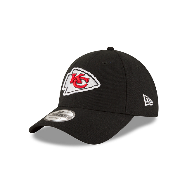 Kansas City Chiefs NFL New Era Casquette réglable noire 9Forty The League pour hommes