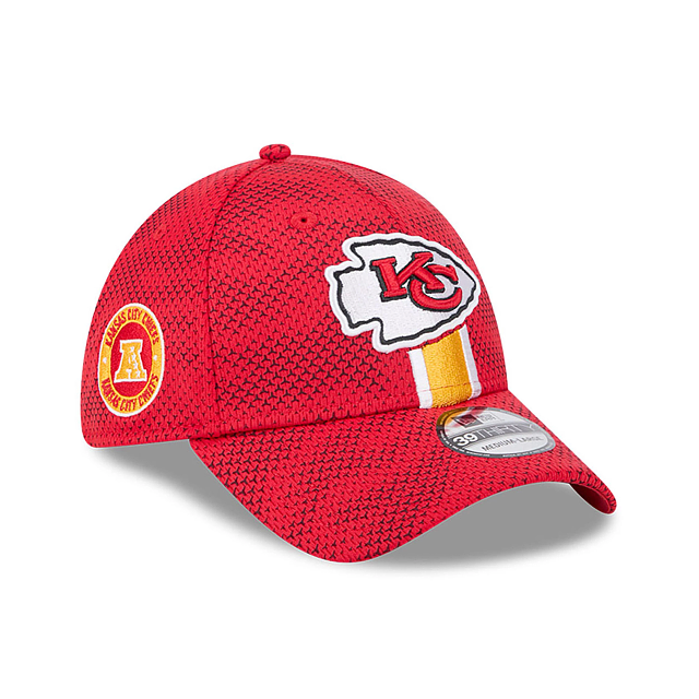 Casquette extensible rouge 39Thirty 2024 Sideline pour homme des Chiefs de Kansas City NFL New Era