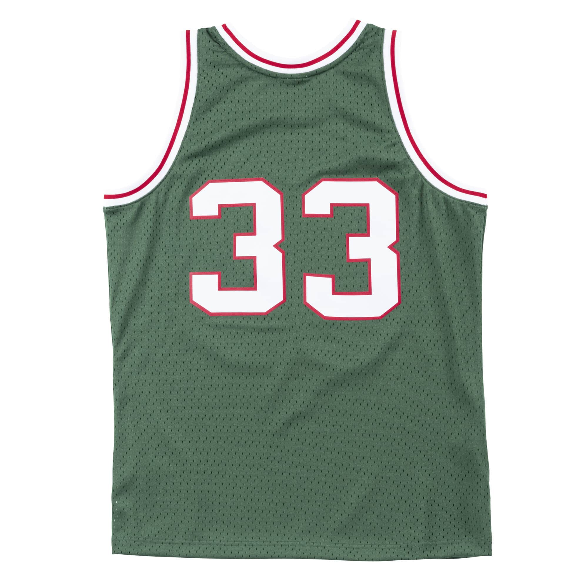 Kareem Abdul-Jabbar Milwaukee Bucks NBA Mitchell & Ness Men's Green 1970-71 Hardwood Classics Swingman Jersey