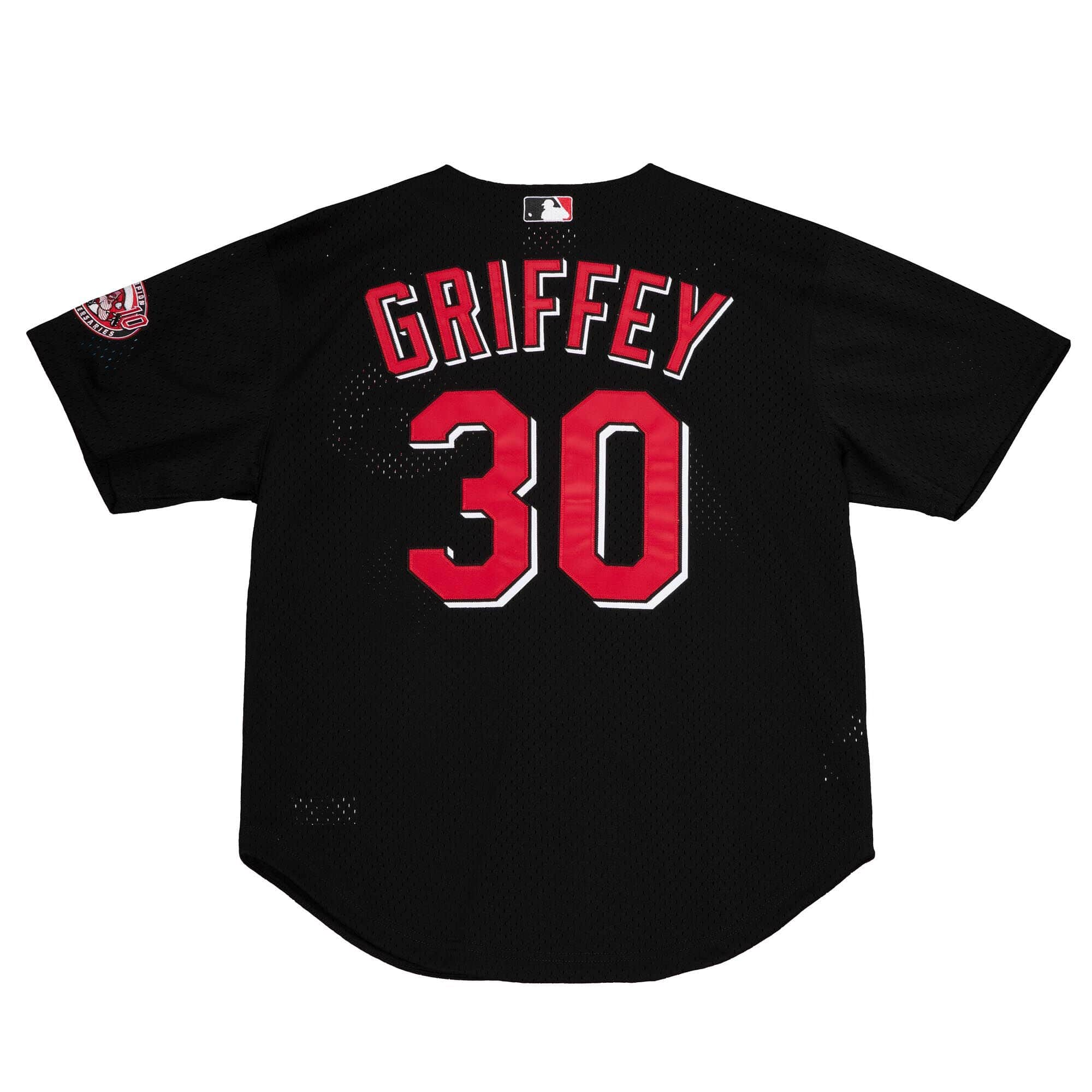 Ken Griffey Jr. Cincinnati Reds MLB Mitchell & Ness Maillot BP noir 2000 authentique pour homme