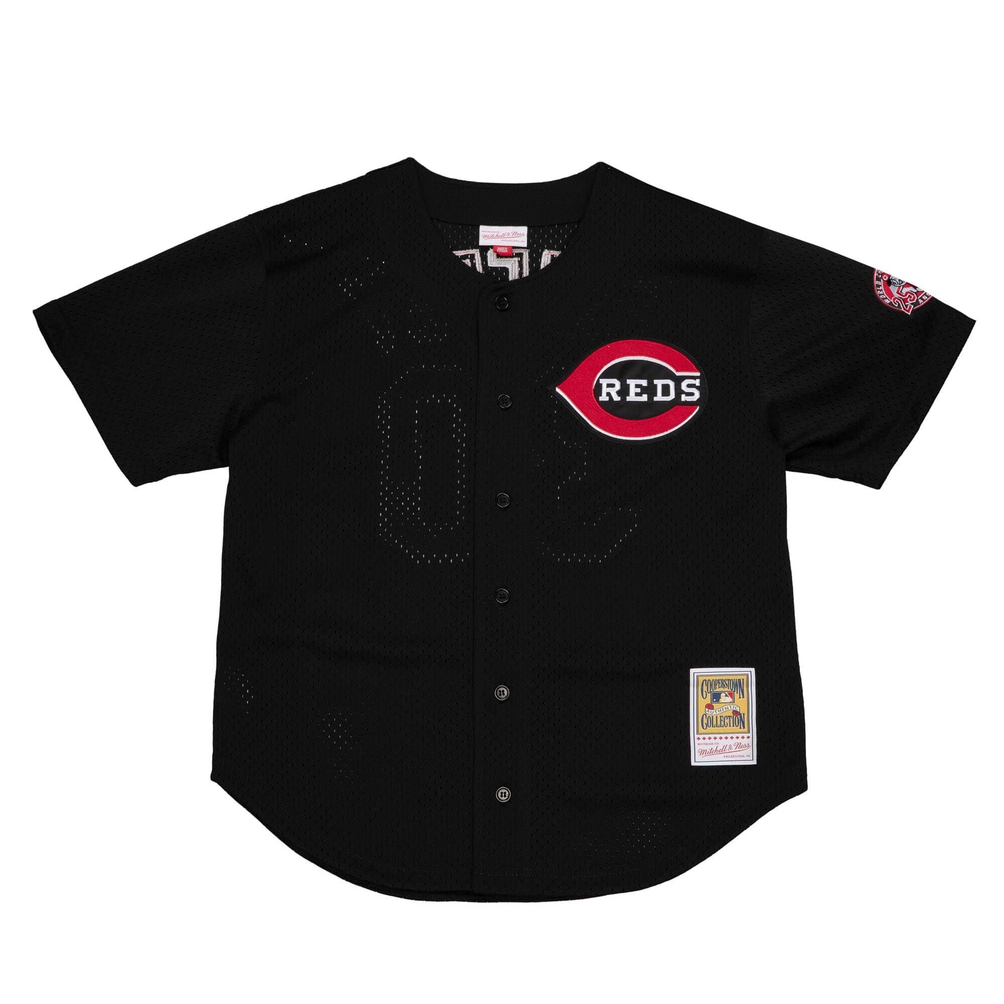 Ken Griffey Jr. Cincinnati Reds MLB Mitchell & Ness Men's Black 2000 Authentic BP Jersey