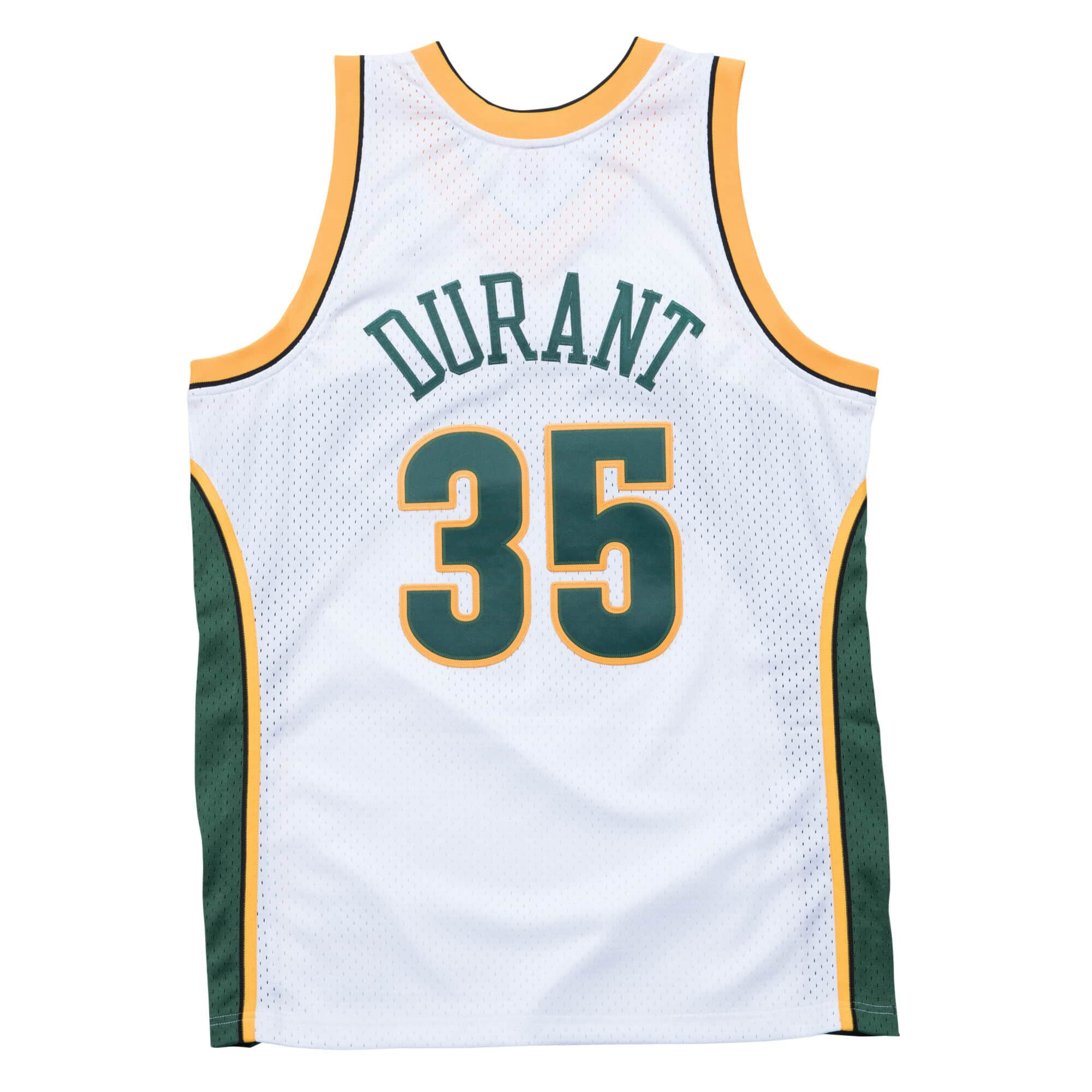 Kevin Durant Seattle Supersonics NBA Mitchell & Ness Men's White 2007-08 Hardwood Classics Swingman Jersey