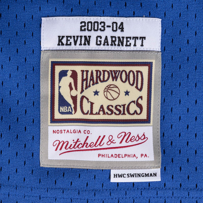 Kevin Garnett Minnesota Timberwolves NBA Mitchell & Ness Men's Royal Blue 2003-04 Hardwood Classics Swingman Jersey