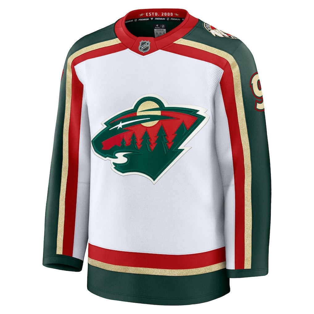 Kirill Kaprizov Minnesota Wild NHL Fanatics Branded Men's White 25th Anniversary Premium Jersey