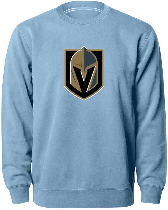 Las Vegas Golden Knights NHL Bulletin Men's Light Blue Twill Logo Express Crew Sweater